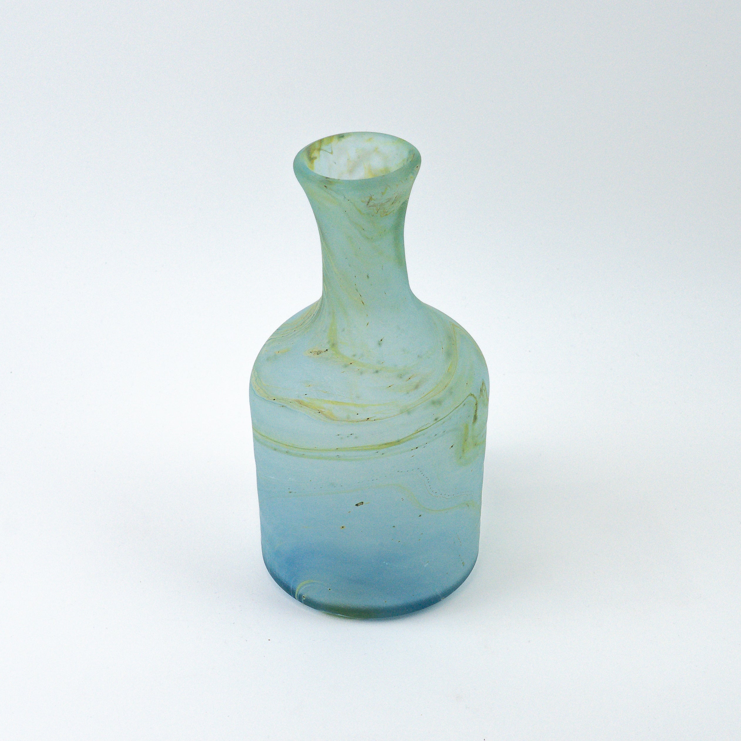 Hebron Carafe / Vase Sky Blue – Recycled Glass & Hand-blown