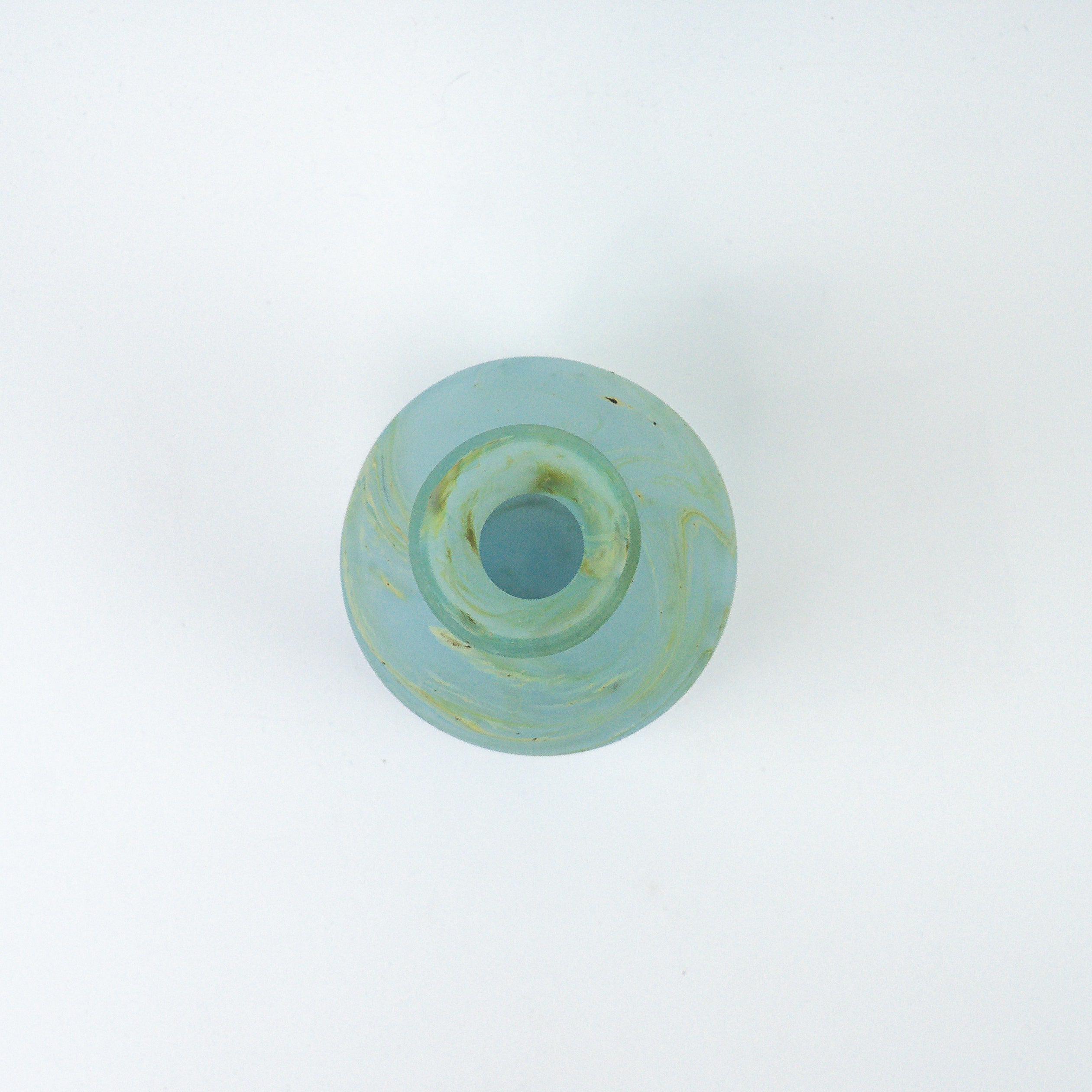 Hebron Carafe / Vase Sky Blue – Recycled Glass & Hand-blown