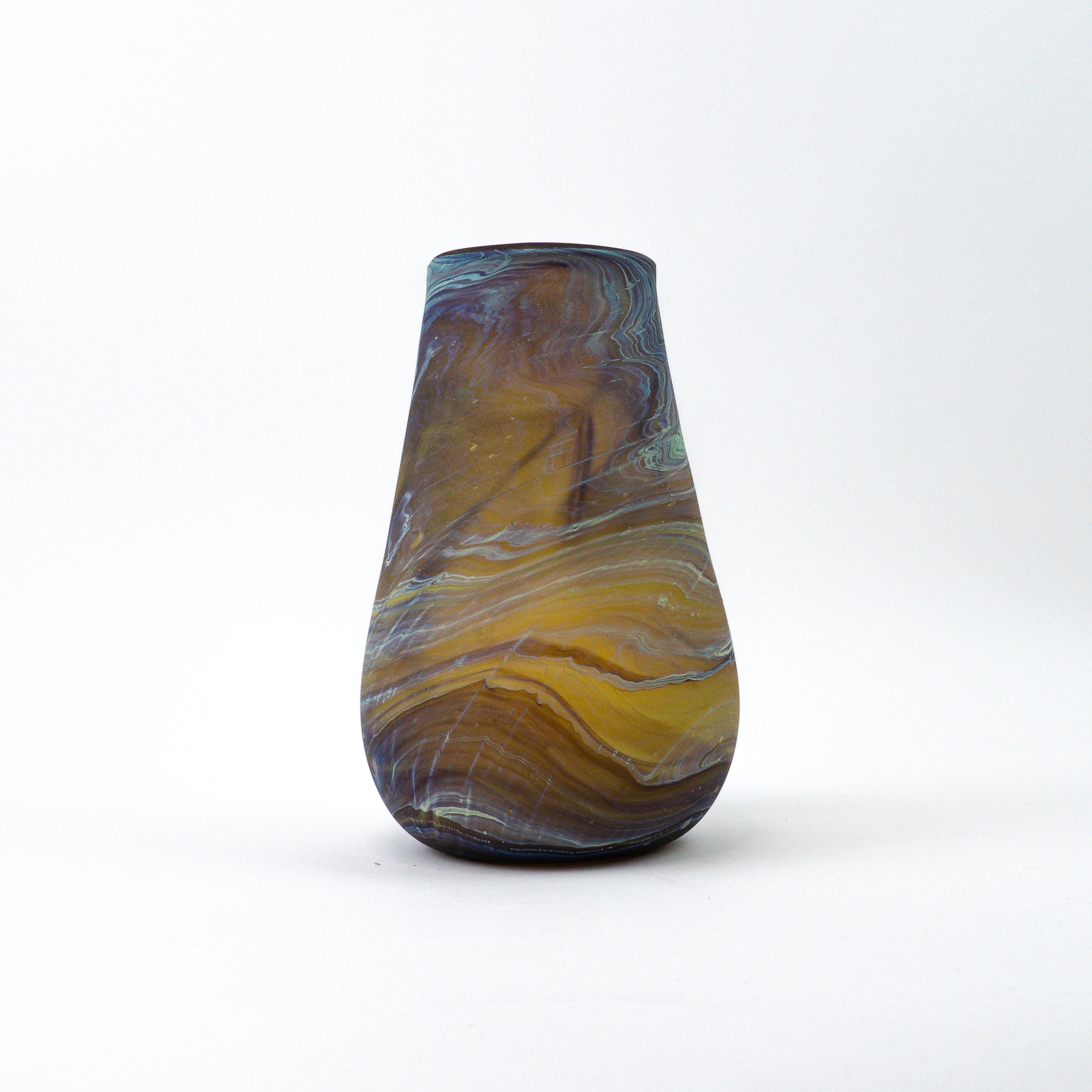 Hebron Vase Brown – Recycled Glass & Handblown
