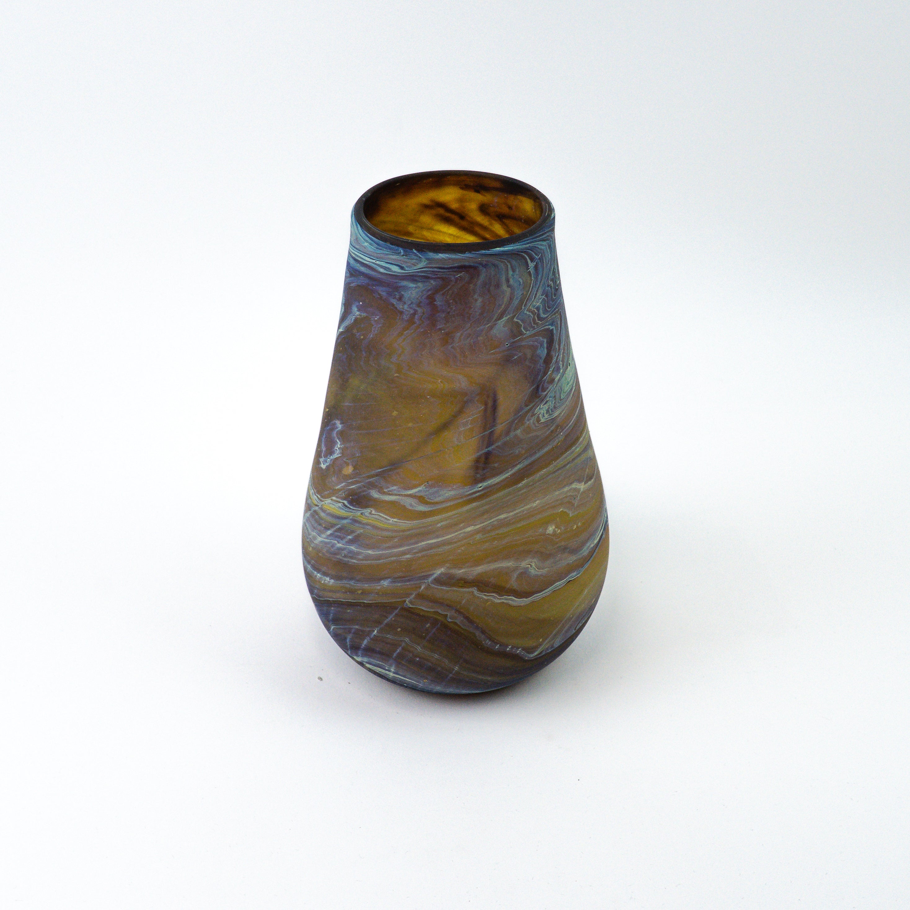 Hebron Vase Brown – Recycled Glass & Handblown