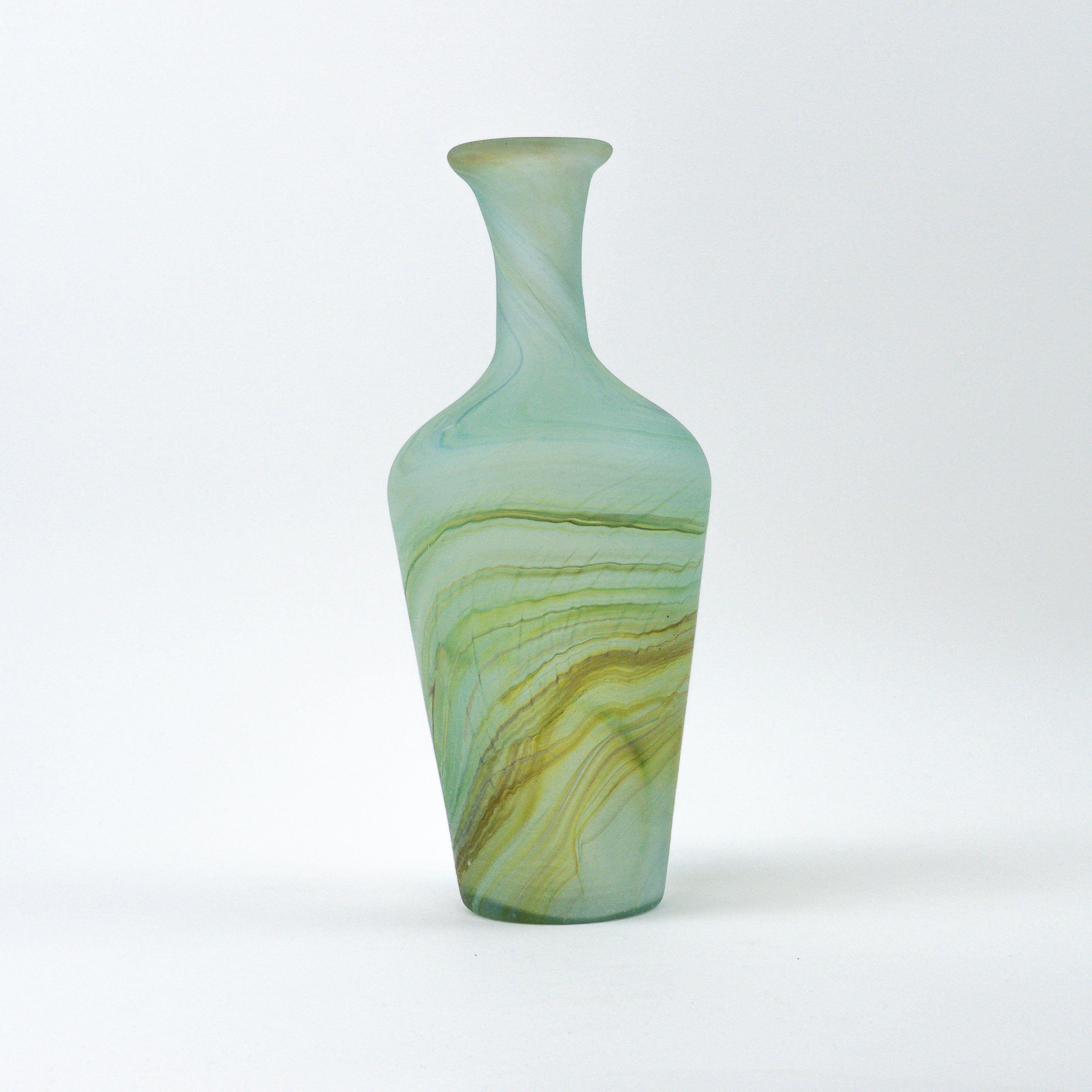 Hebron Carafe / Vase Sky Blue – Recycled Glass & Hand-blown