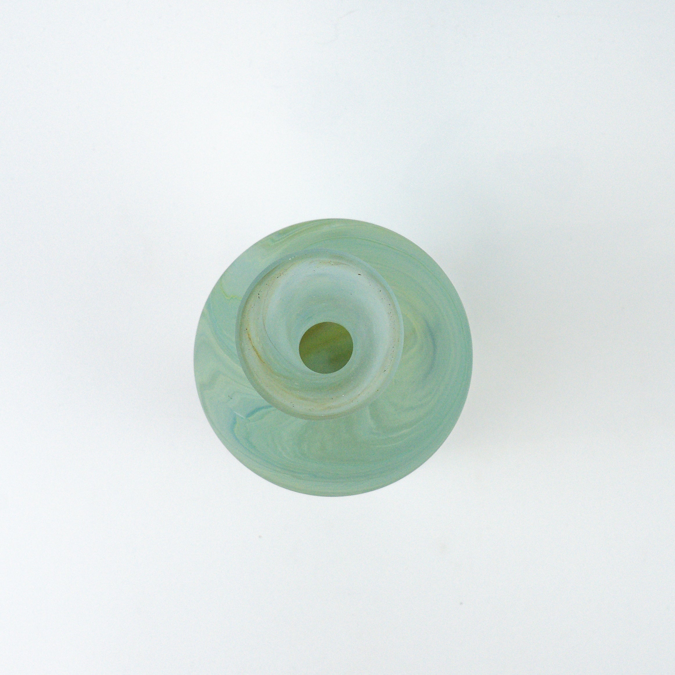 Hebron Carafe / Vase Sky Blue – Recycled Glass & Hand-blown