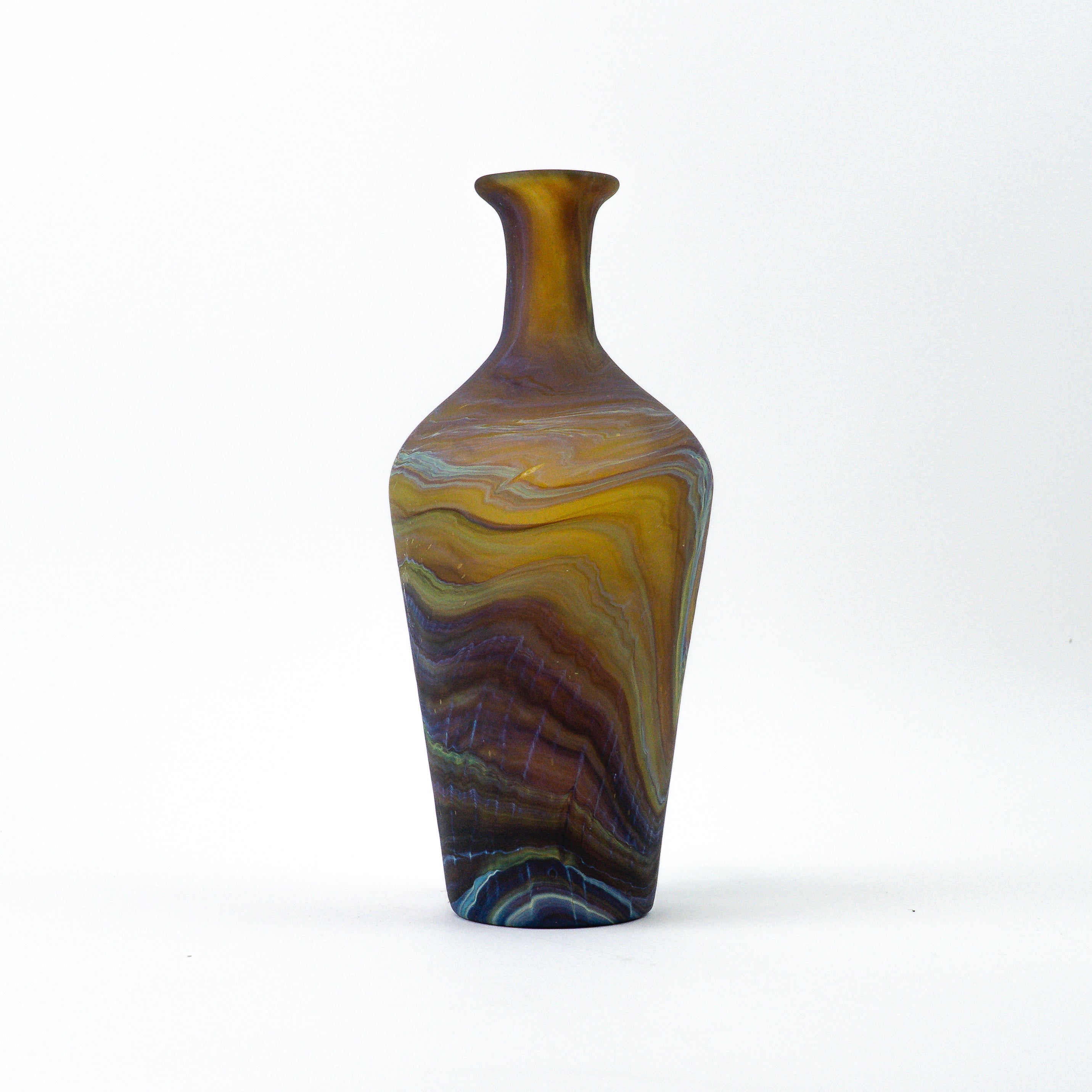 Hebron Carafe / Vase brown – Recycled glass & Handblown