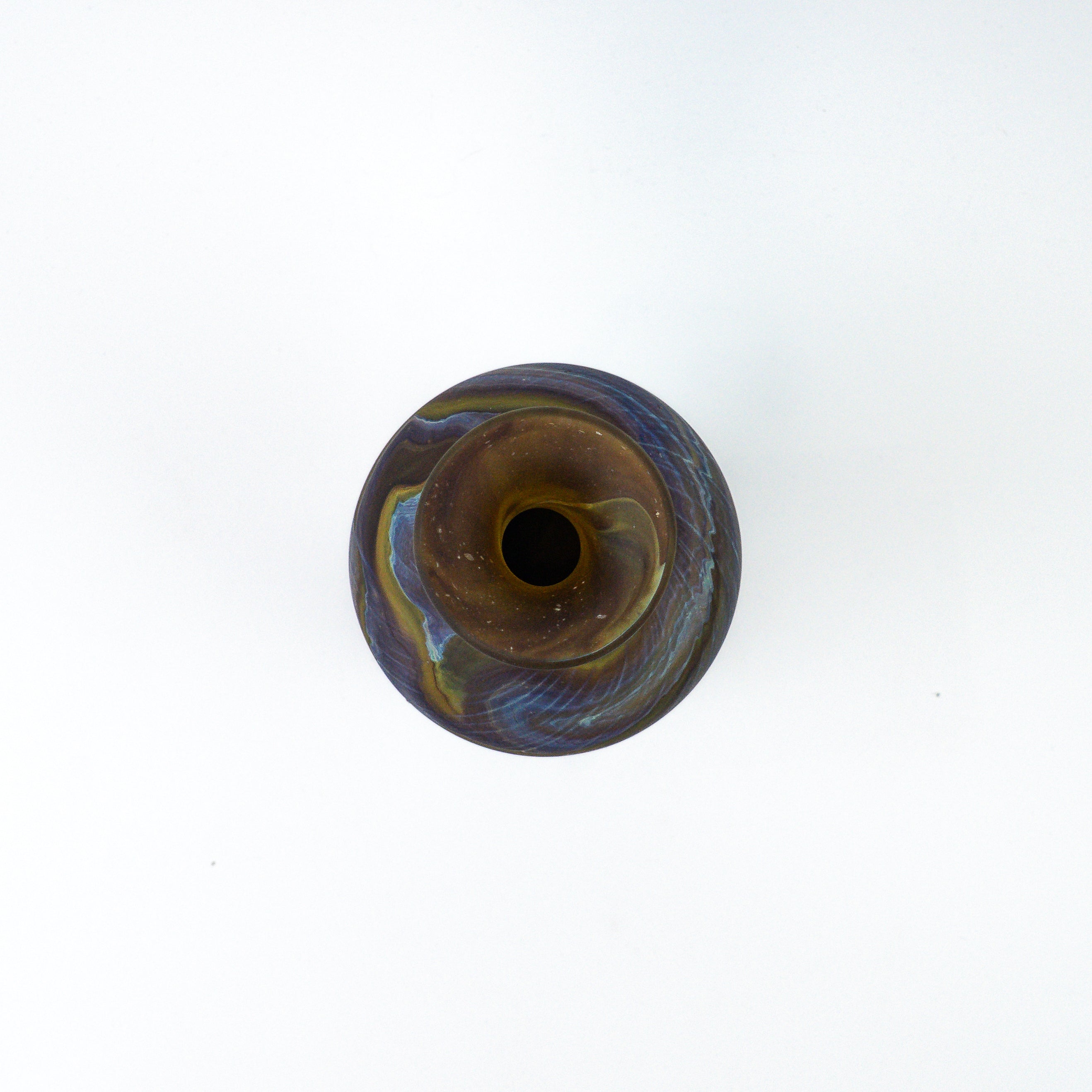 Hebron Karaffe / Vase braun – Recyceltes Glas & Handgeblasen