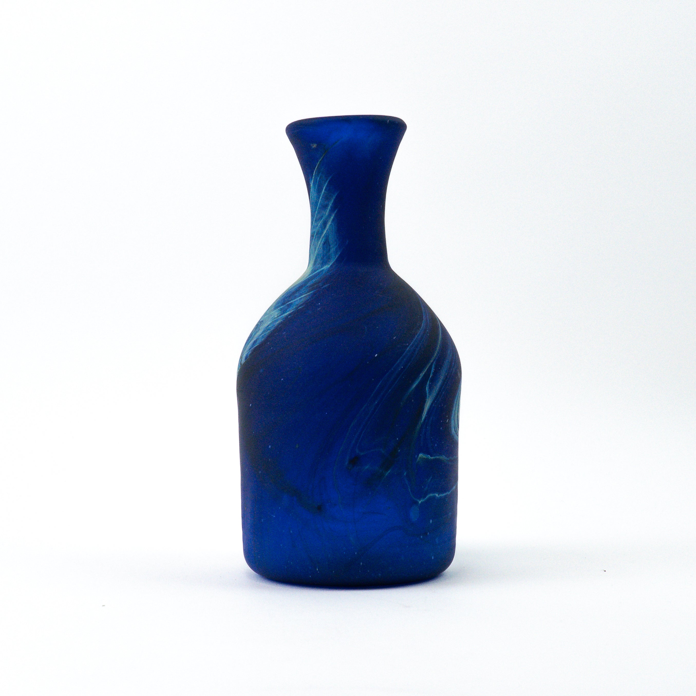 Hebron Carafe / Vase Blue – Recycled Glass & Handblown