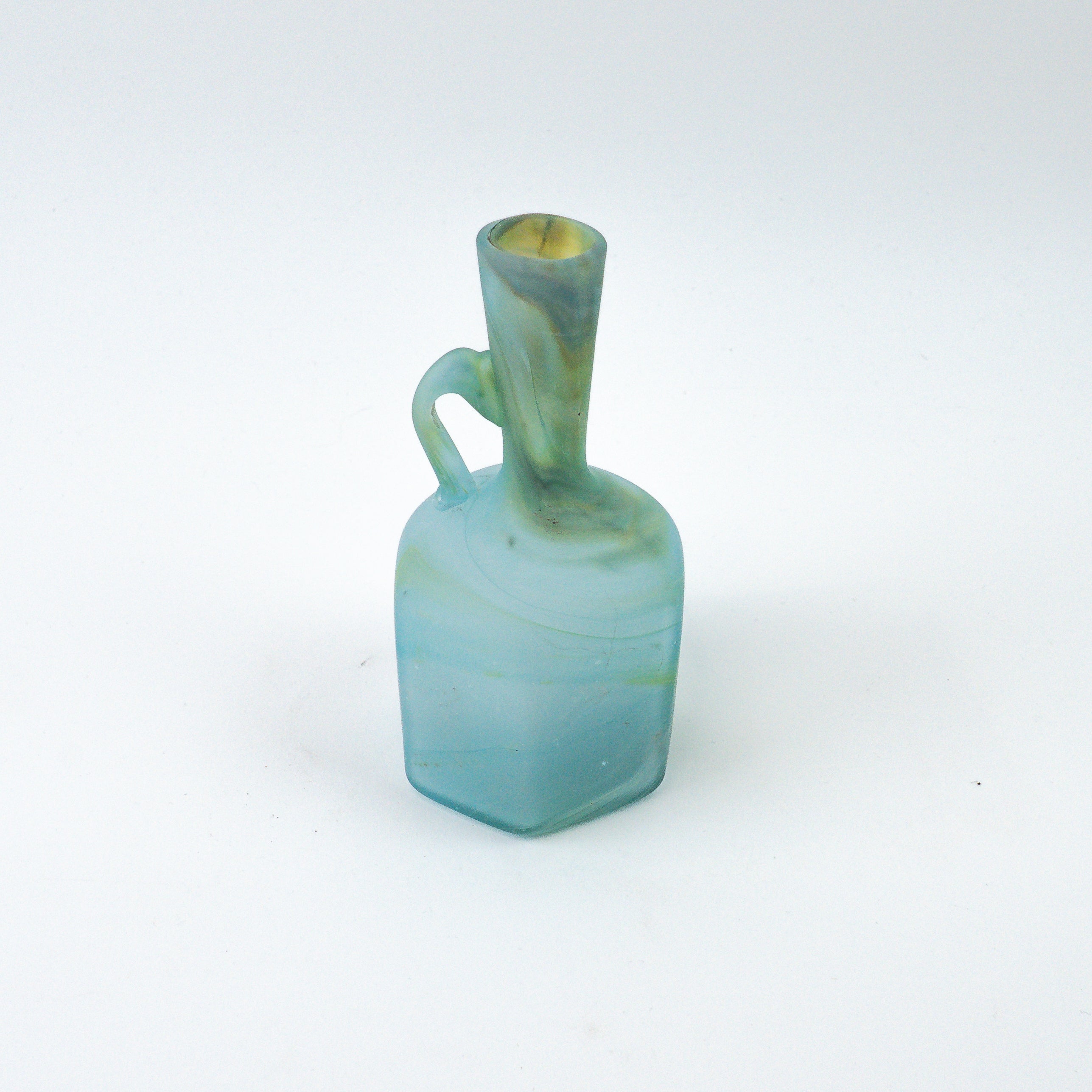 Hebron Mini Carafe / Vase Sky Blue – Recycled Glass & Hand-Blown