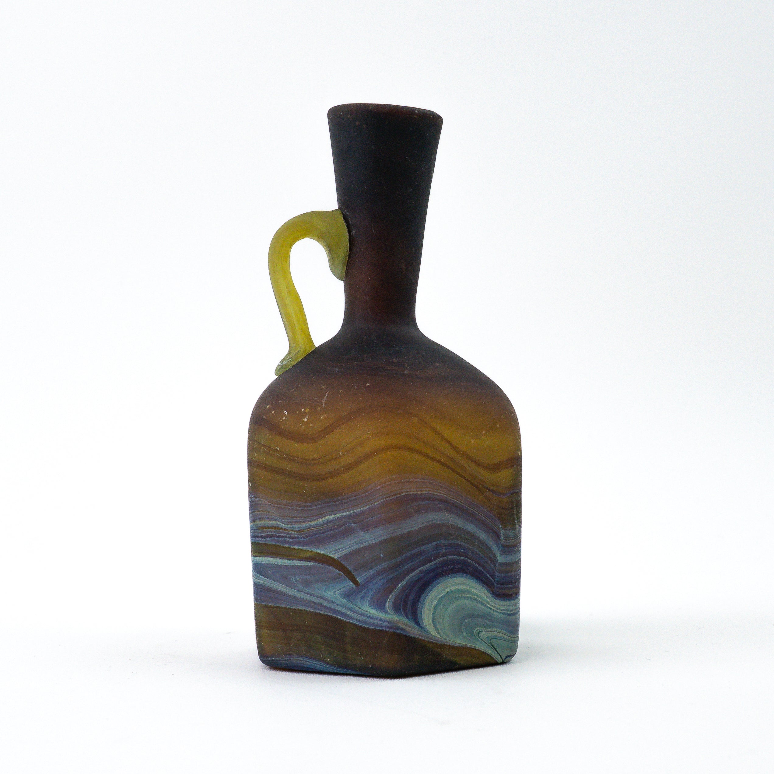Hebron Mini Carafe / Vase Brown – Recycled Glass & Handblown