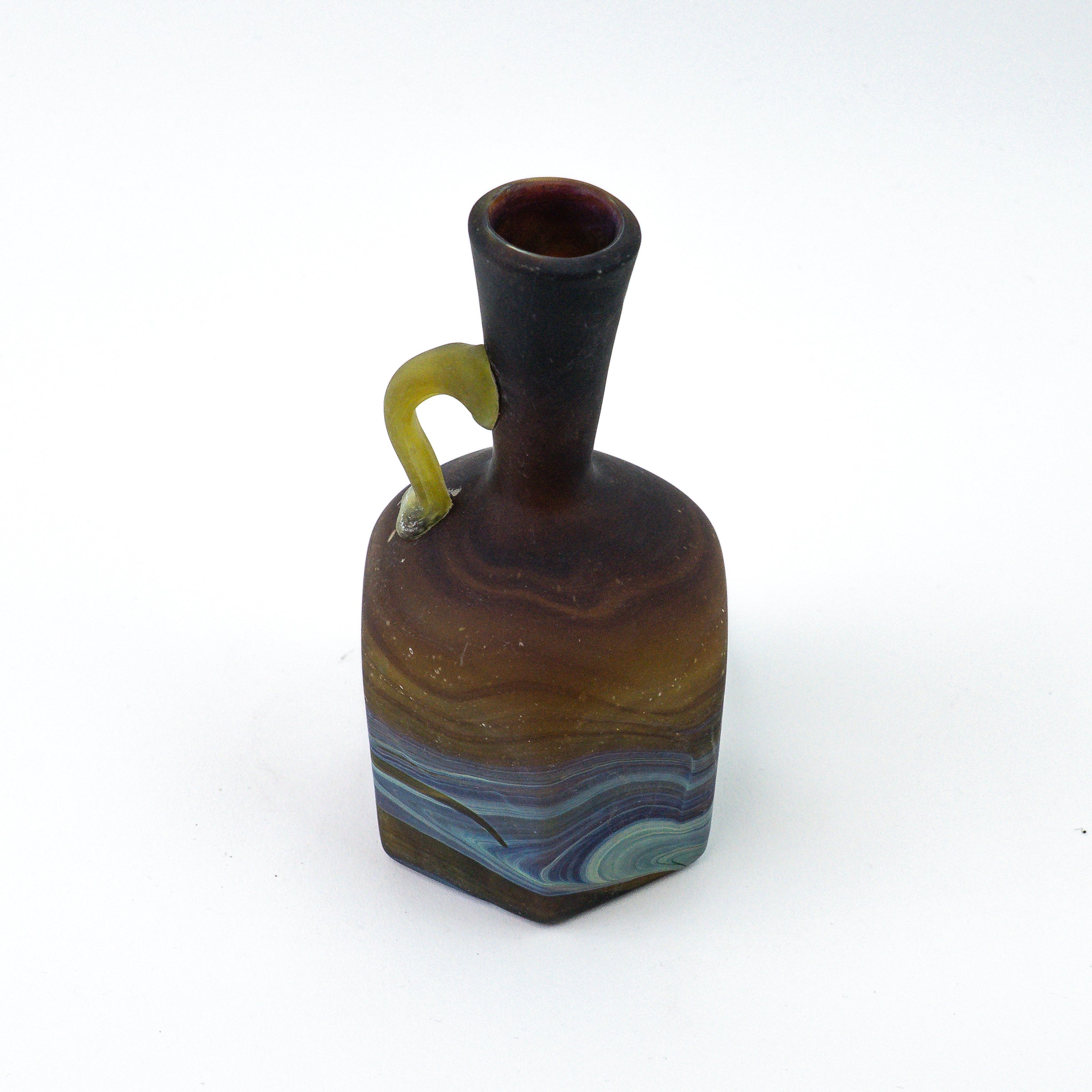 Hebron Mini Carafe / Vase Brown – Recycled Glass & Handblown