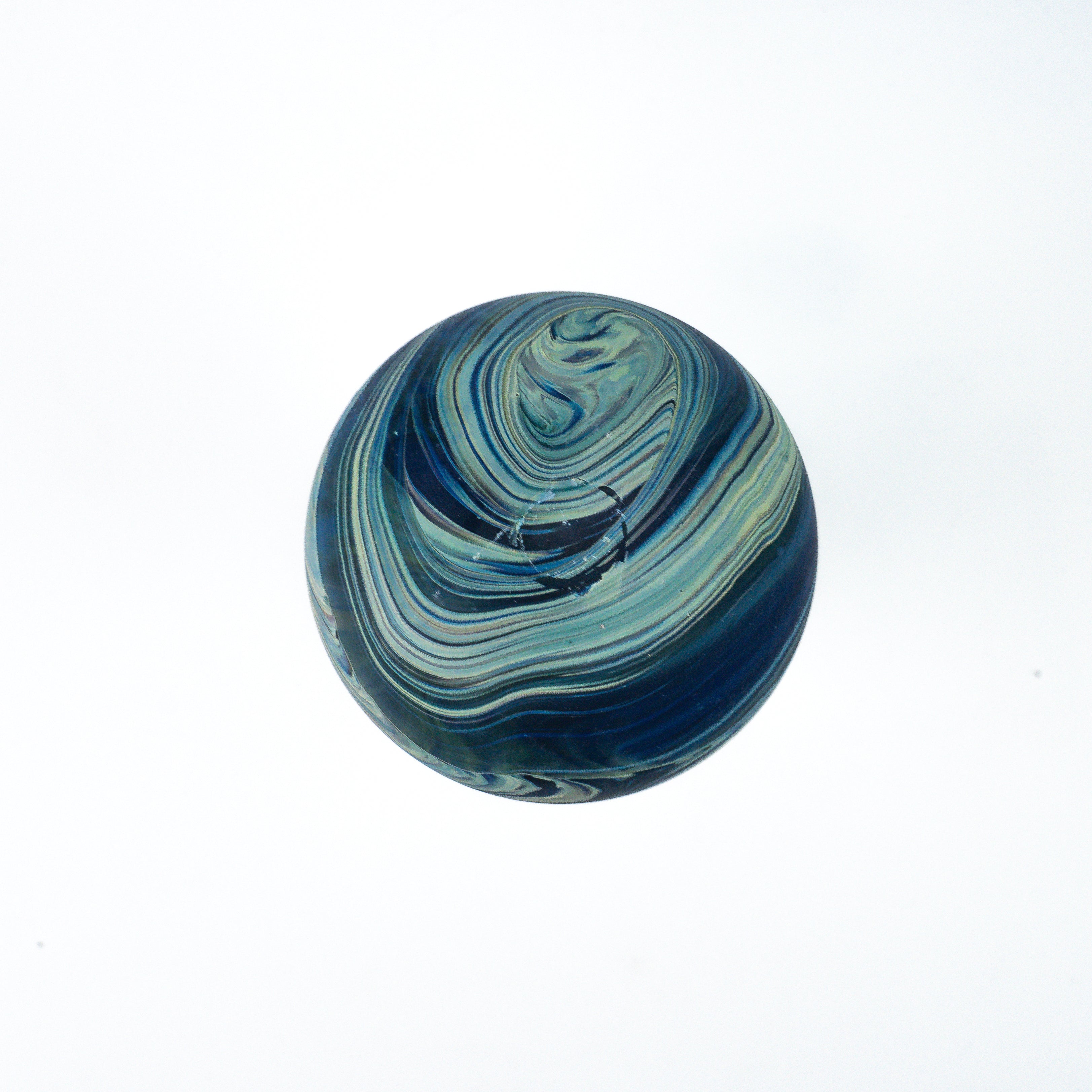 Hebron Mini Carafe / Vase Blue – Recycled Glass & Handblown