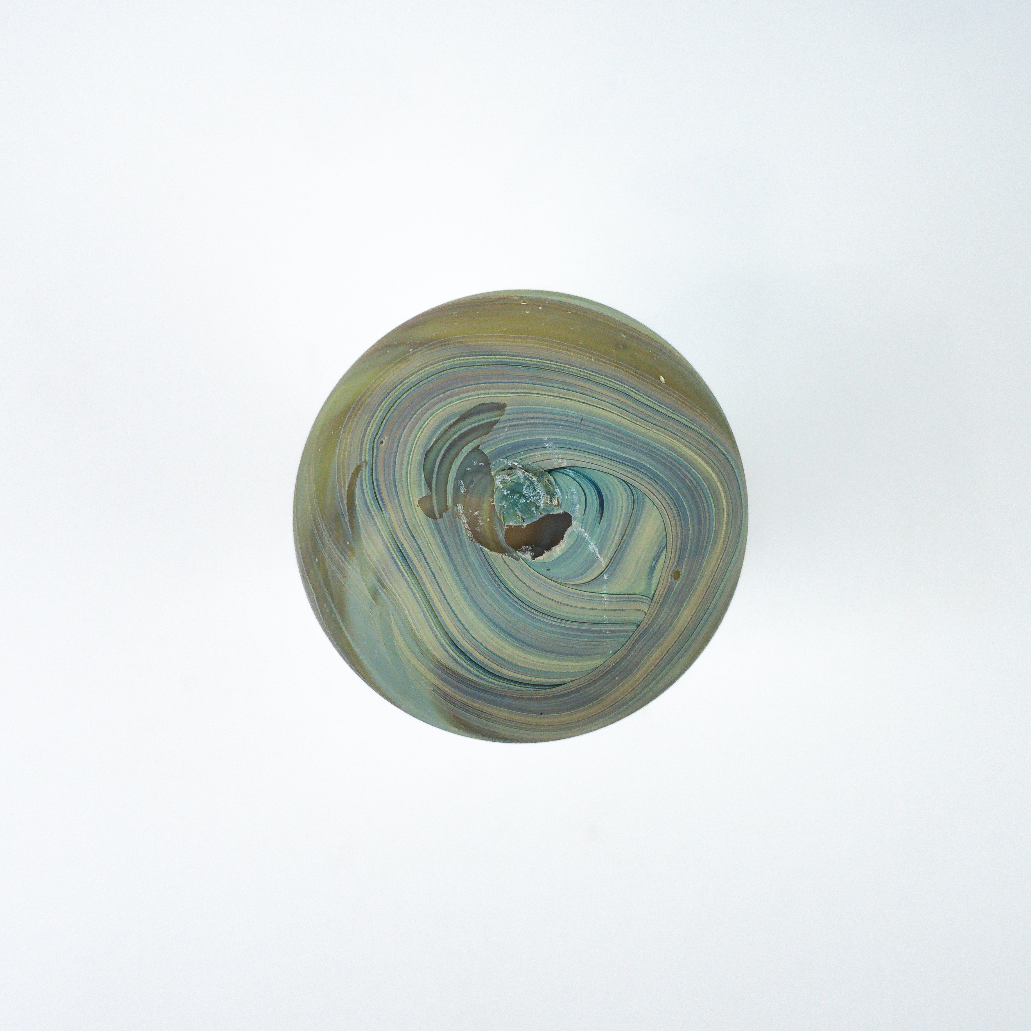 Hebron Mini Carafe / Vase Sky Blue – Recycled Glass & Hand-Blown