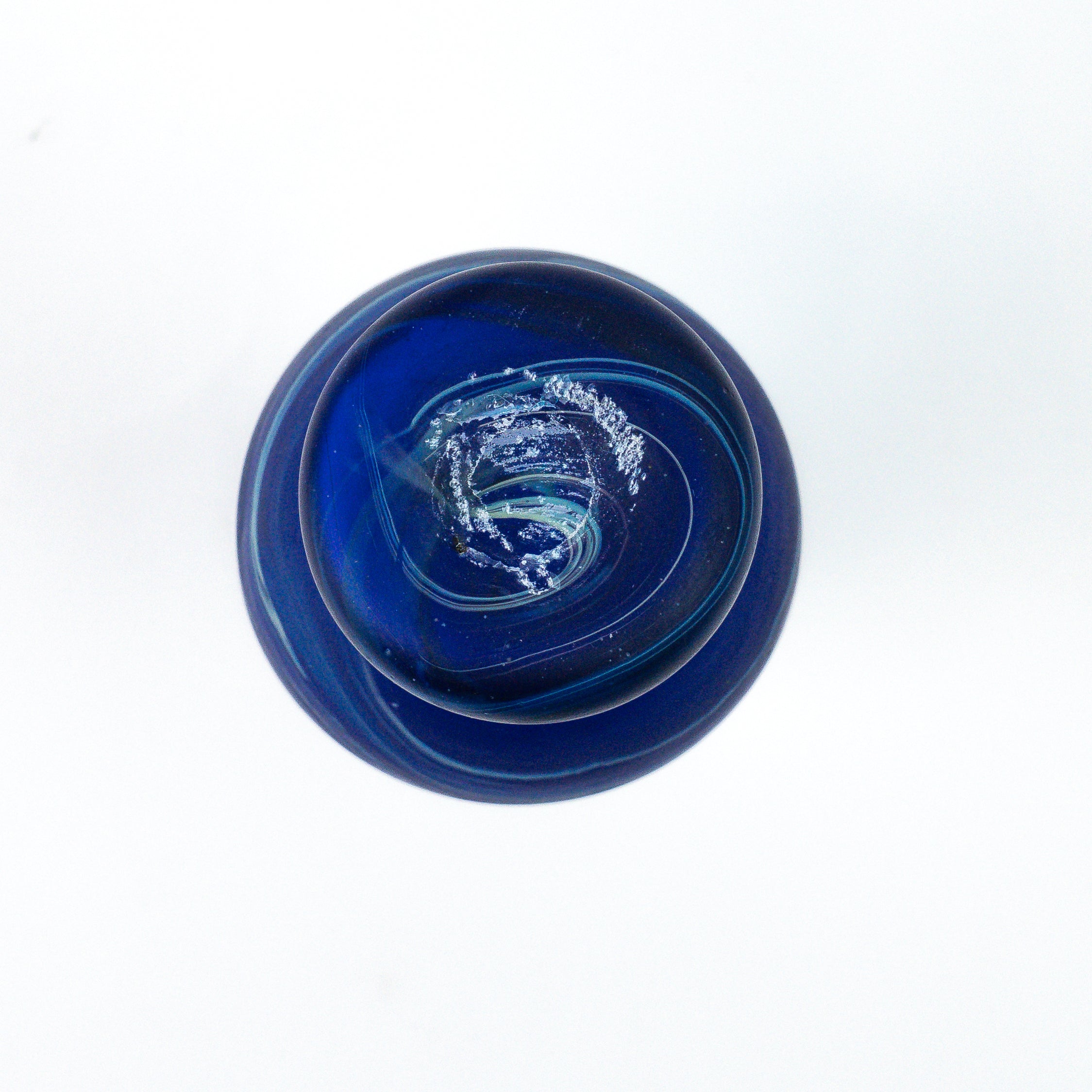 Hebron Mini Carafe / Vase Blue – Recycled Glass & Handblown