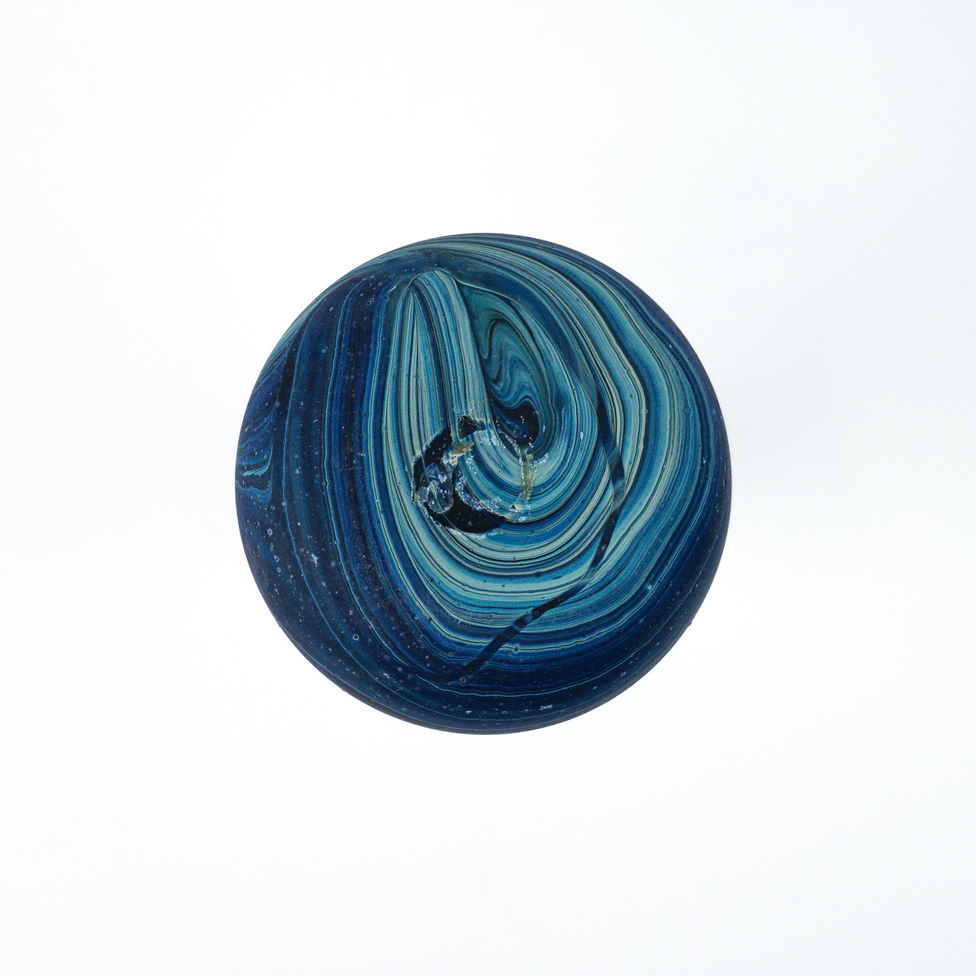 Hebron Mini Carafe / Vase Blue – Recycled Glass & Handblown