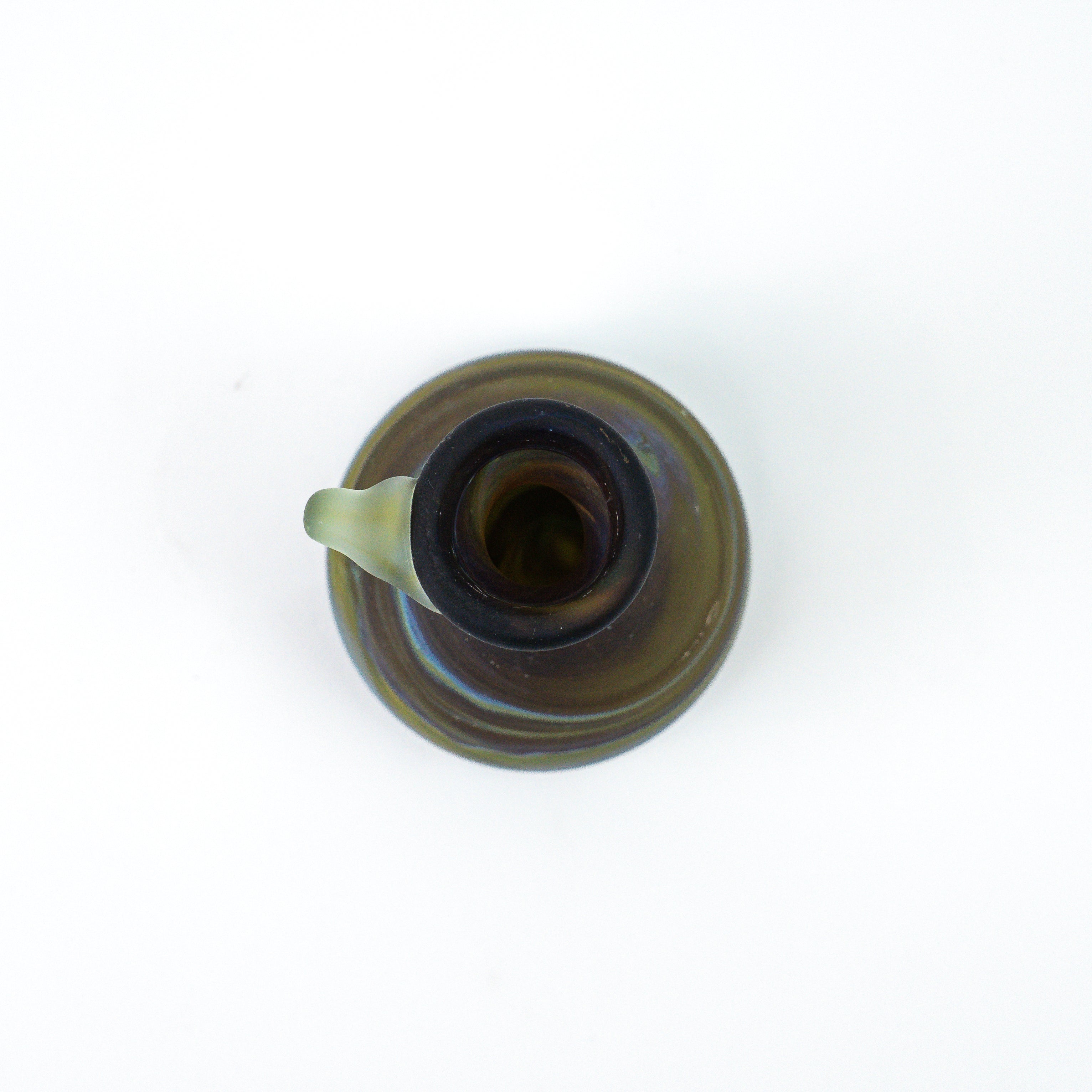 Hebron Mini Carafe / Vase Brown – Recycled Glass & Handblown