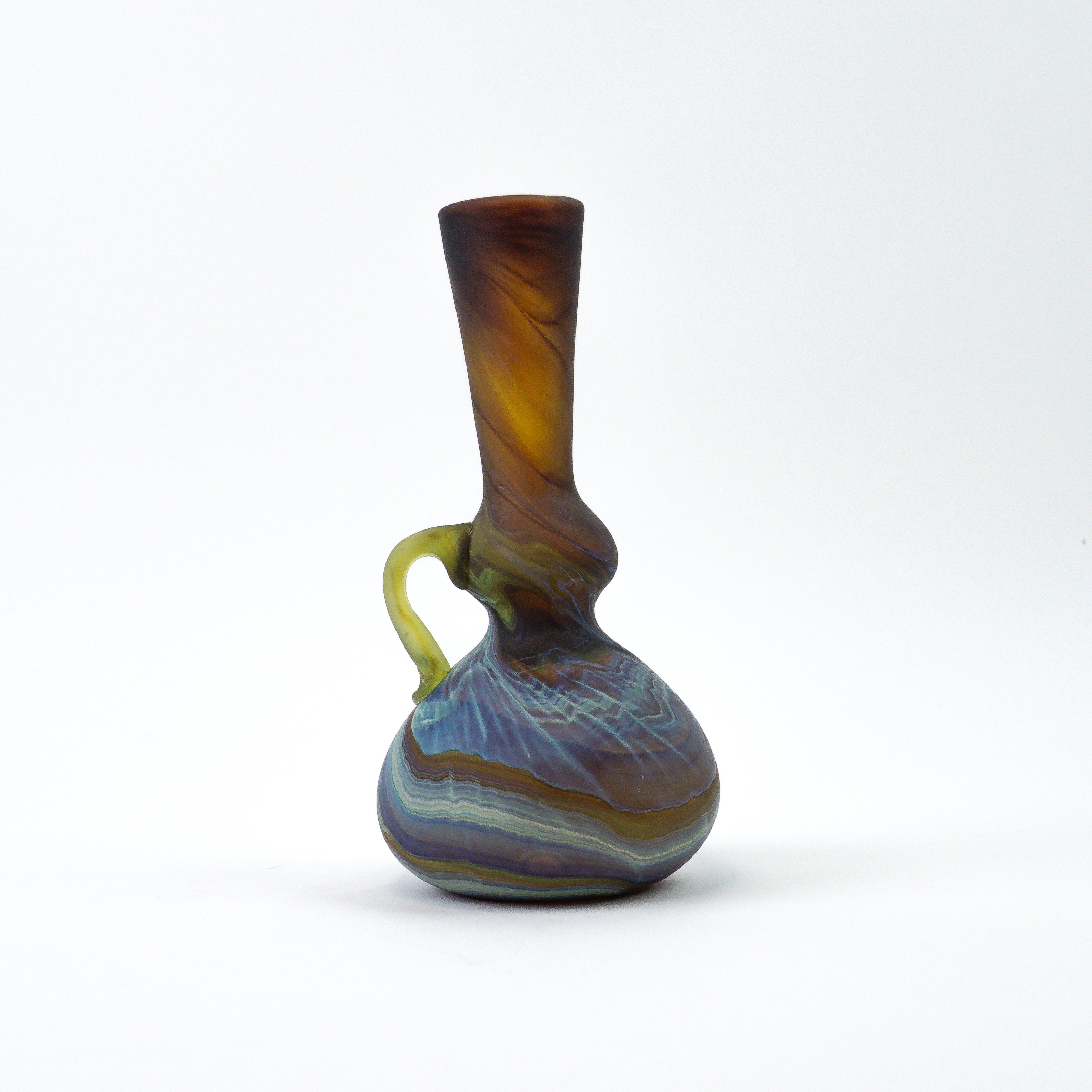 Hebron Mini Carafe / Vase Brown – Recycled Glass & Handblown