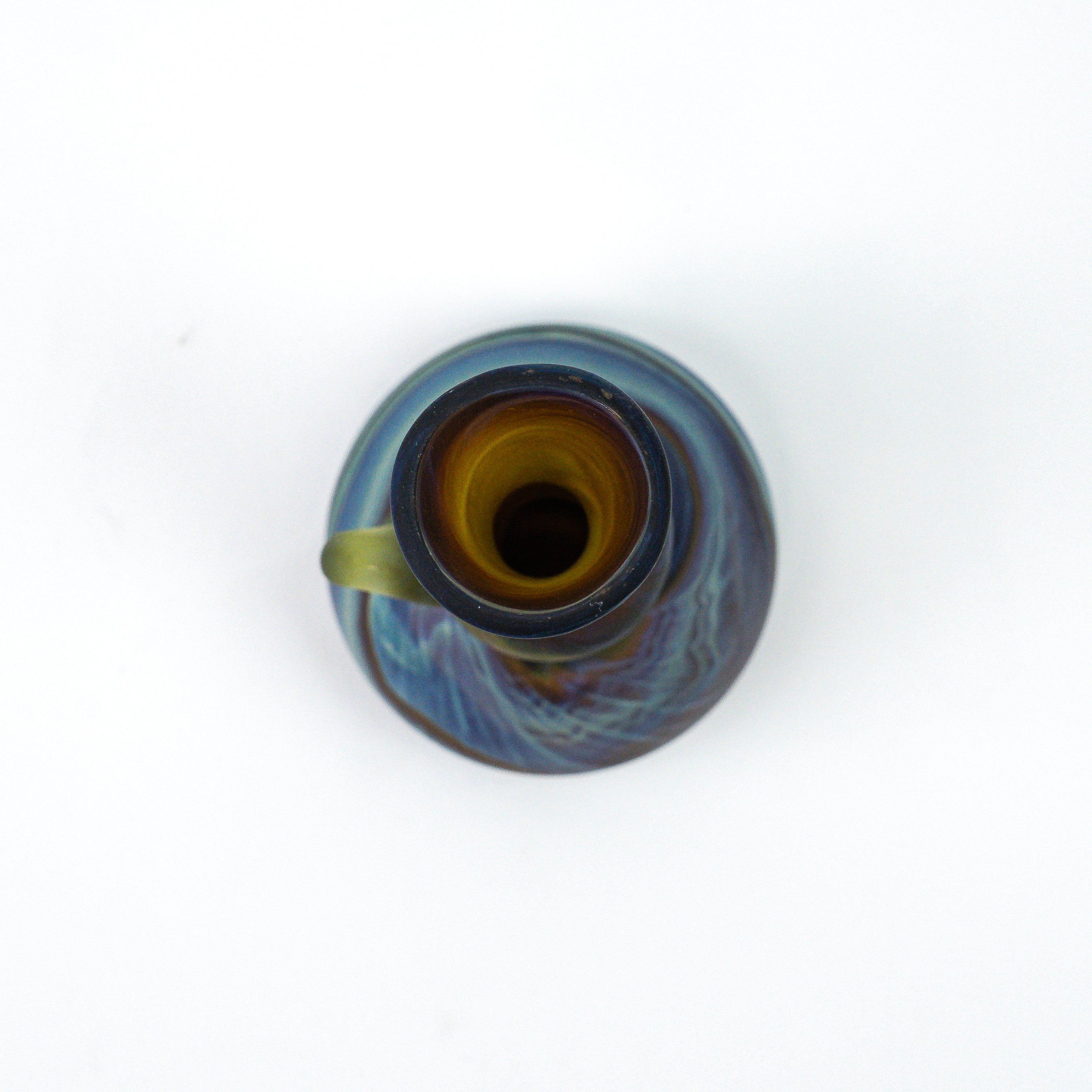 Hebron Mini Carafe / Vase Brown – Recycled Glass & Handblown