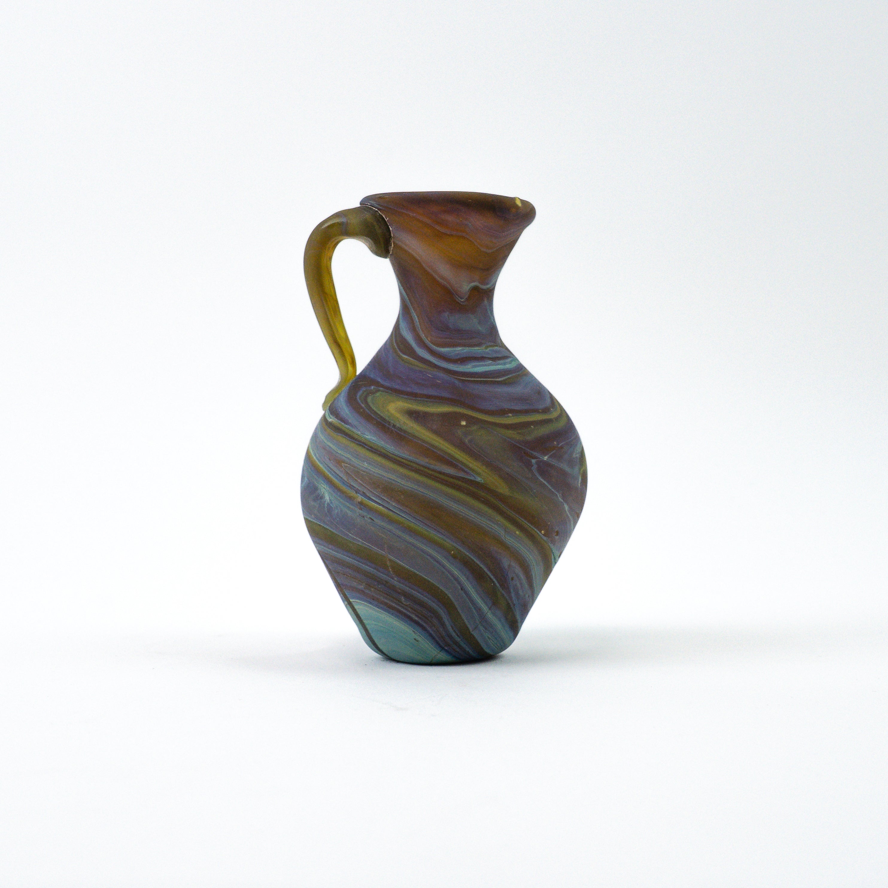 Hebron Mini Carafe / Vase Brown – Recycled Glass & Handblown