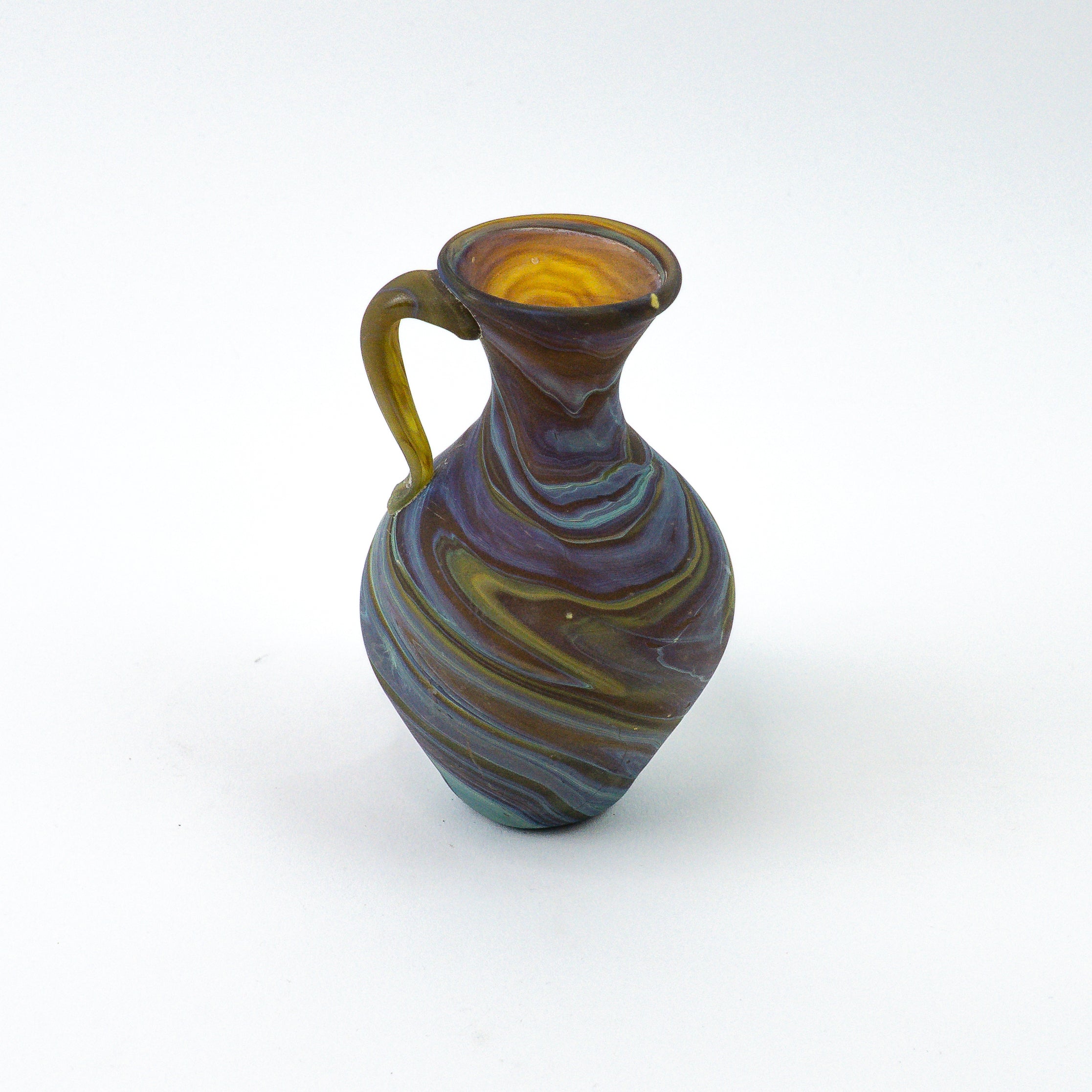 Hebron Mini Carafe / Vase Brown – Recycled Glass & Handblown