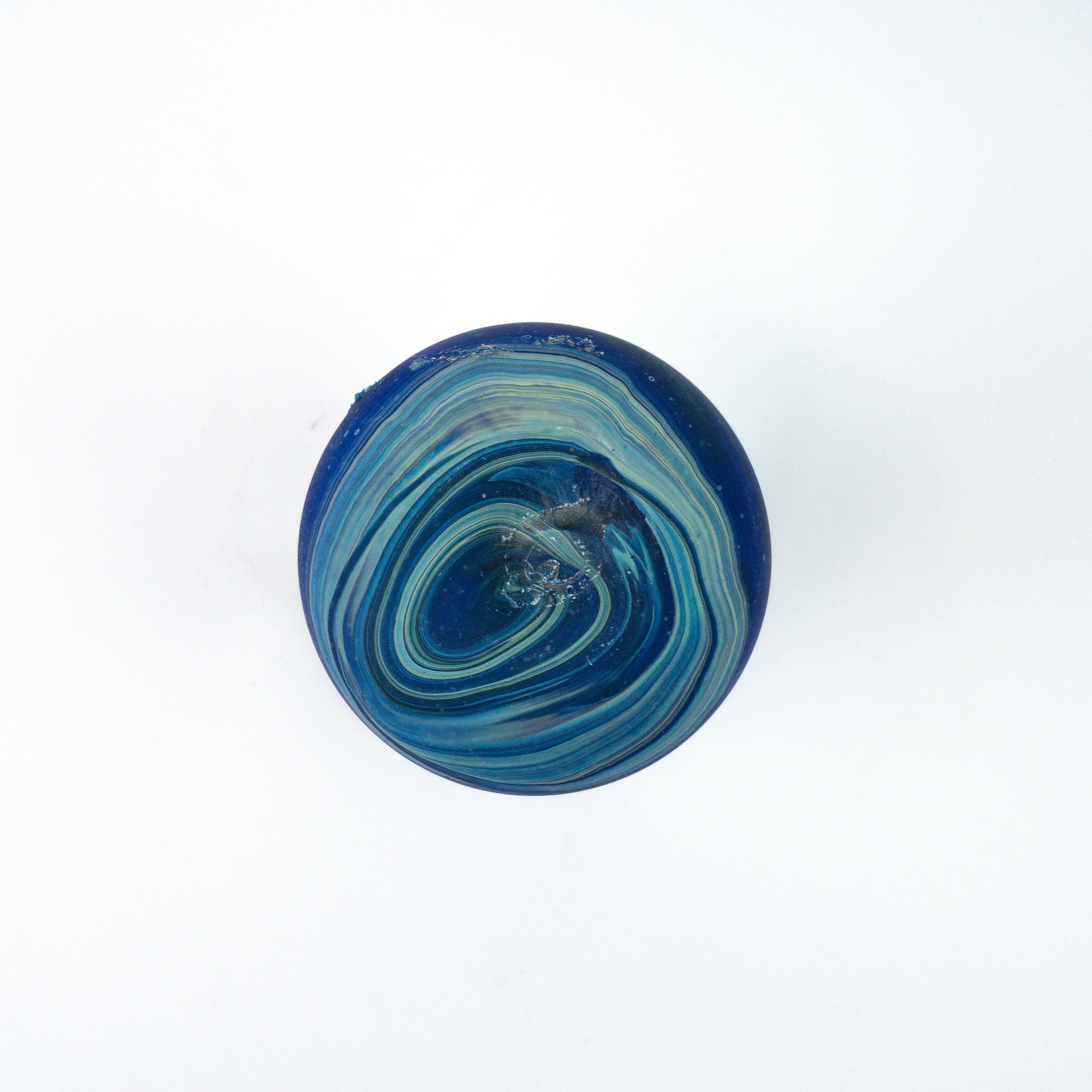 Hebron Mini Carafe / Vase Blue – Recycled Glass & Handblown