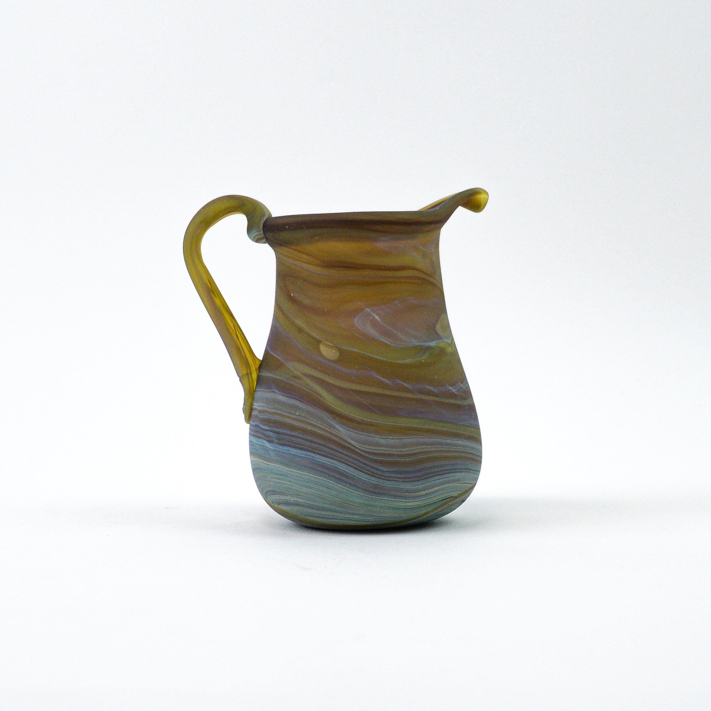 Hebron Mini Carafe / Vase Brown – Recycled Glass & Handblown