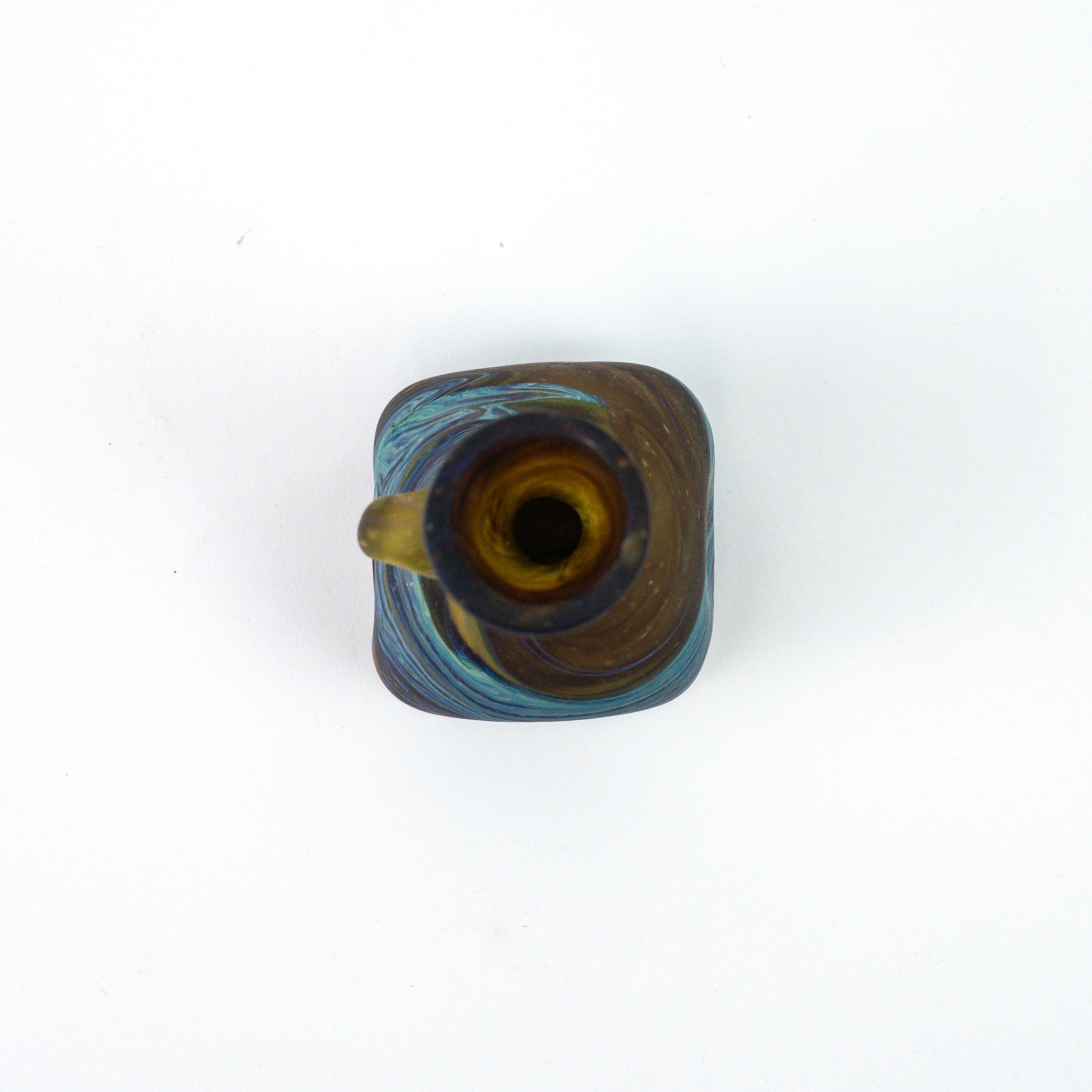 Hebron Mini Carafe / Vase Brown – Recycled Glass & Handblown