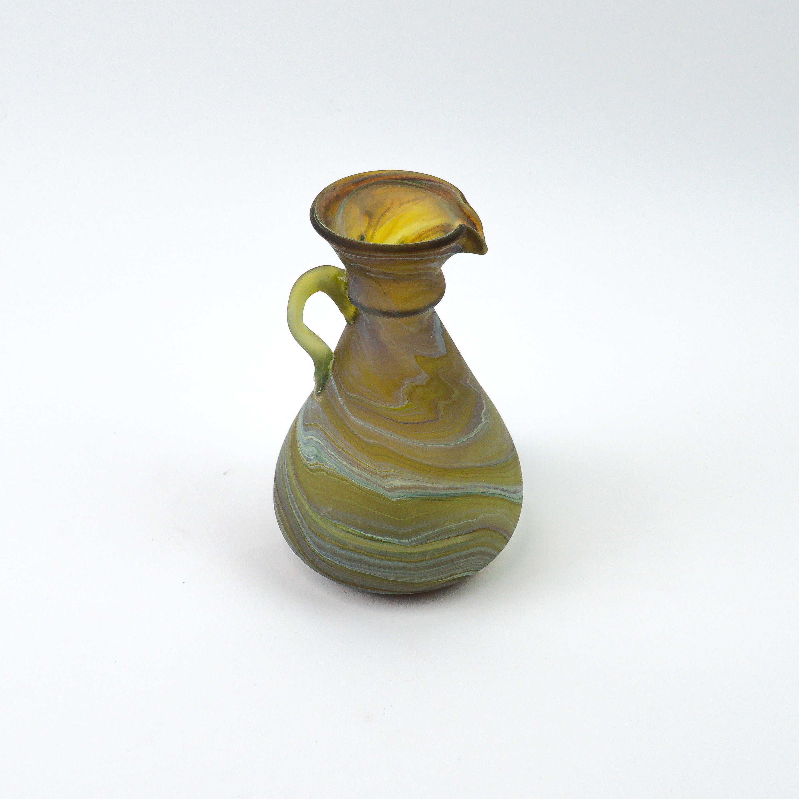 Hebron Mini Carafe / Vase Brown – Recycled Glass & Handblown