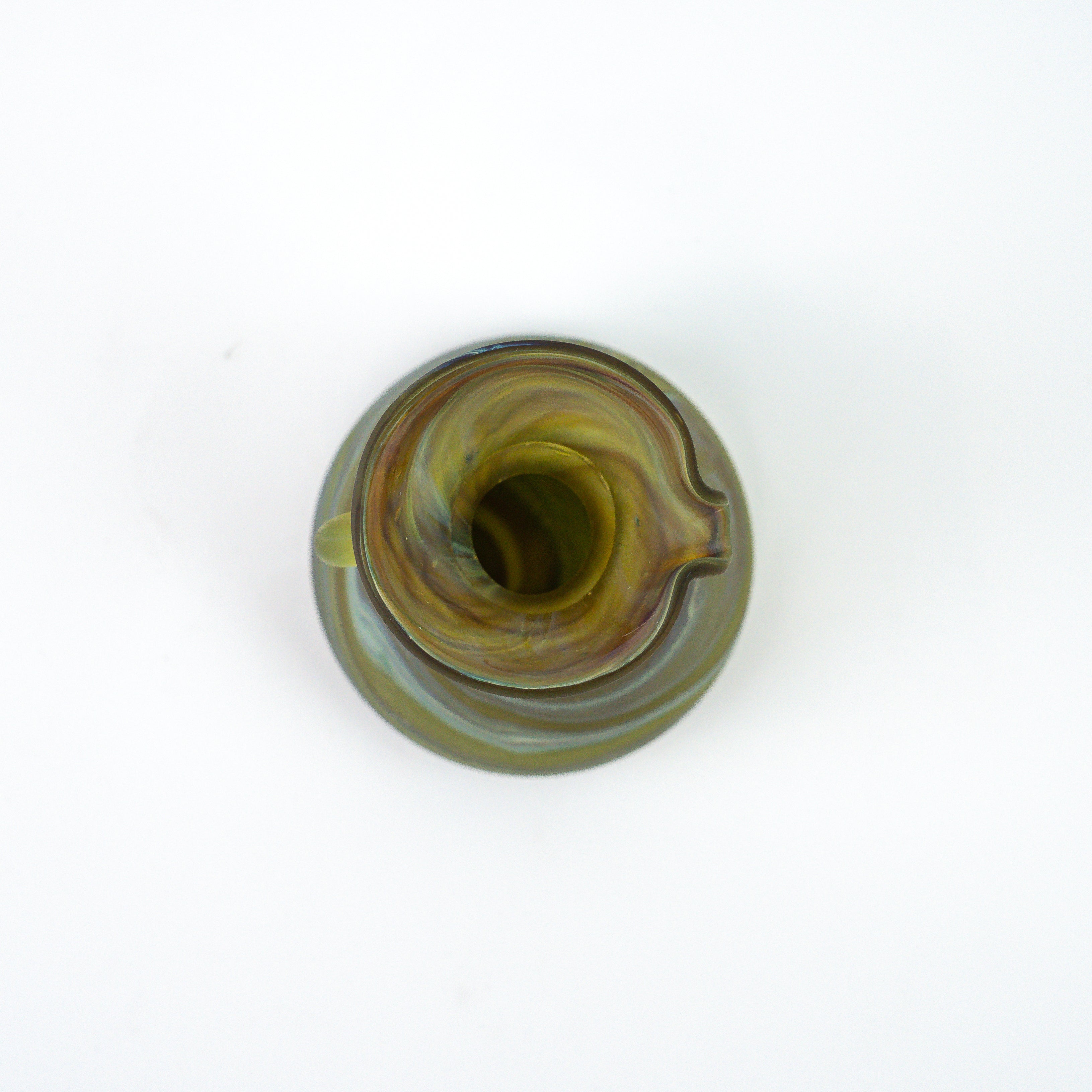 Hebron Mini Carafe / Vase Brown – Recycled Glass & Handblown