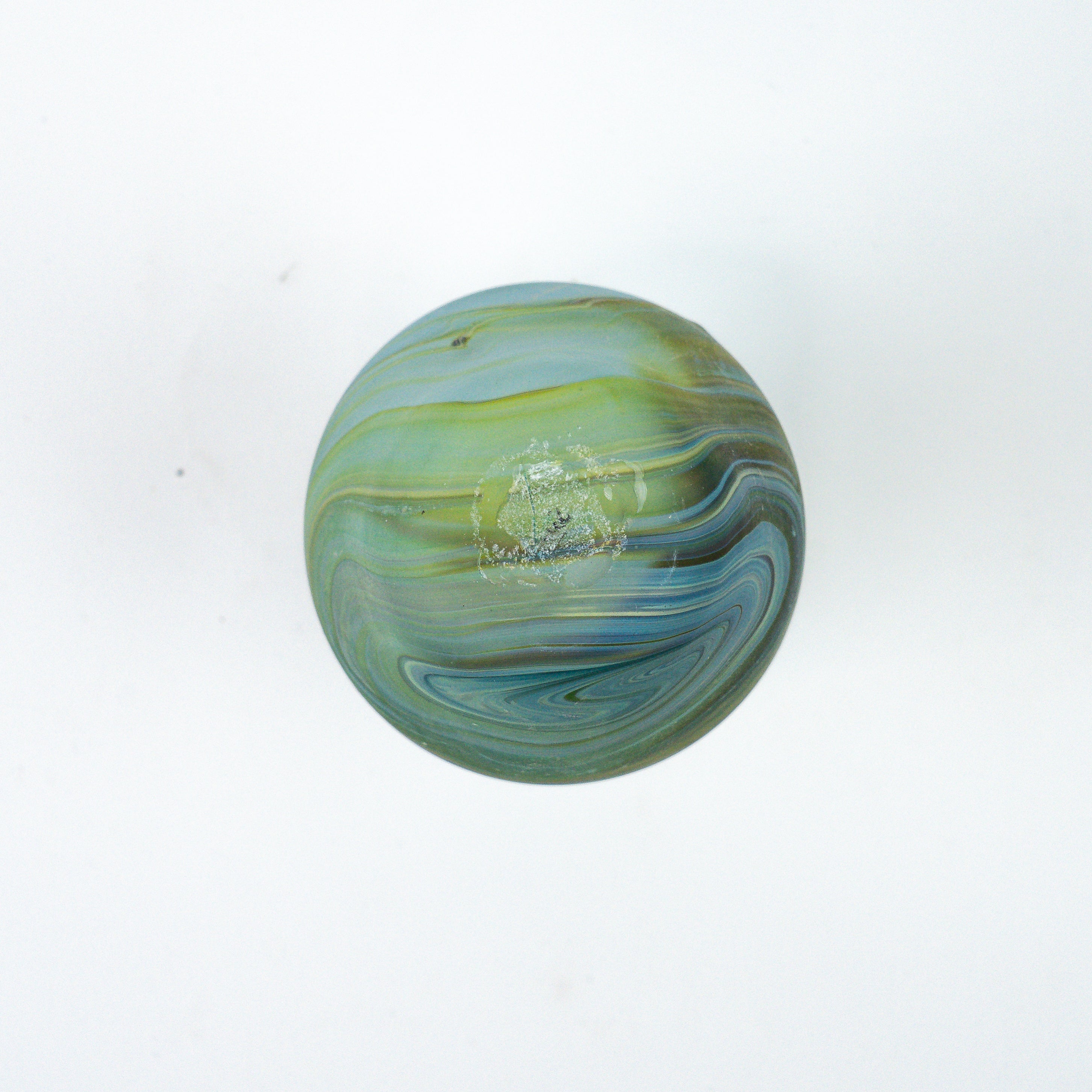 Hebron Mini Vase Himmelblau – Recyceltes Glas & Handgeblasen