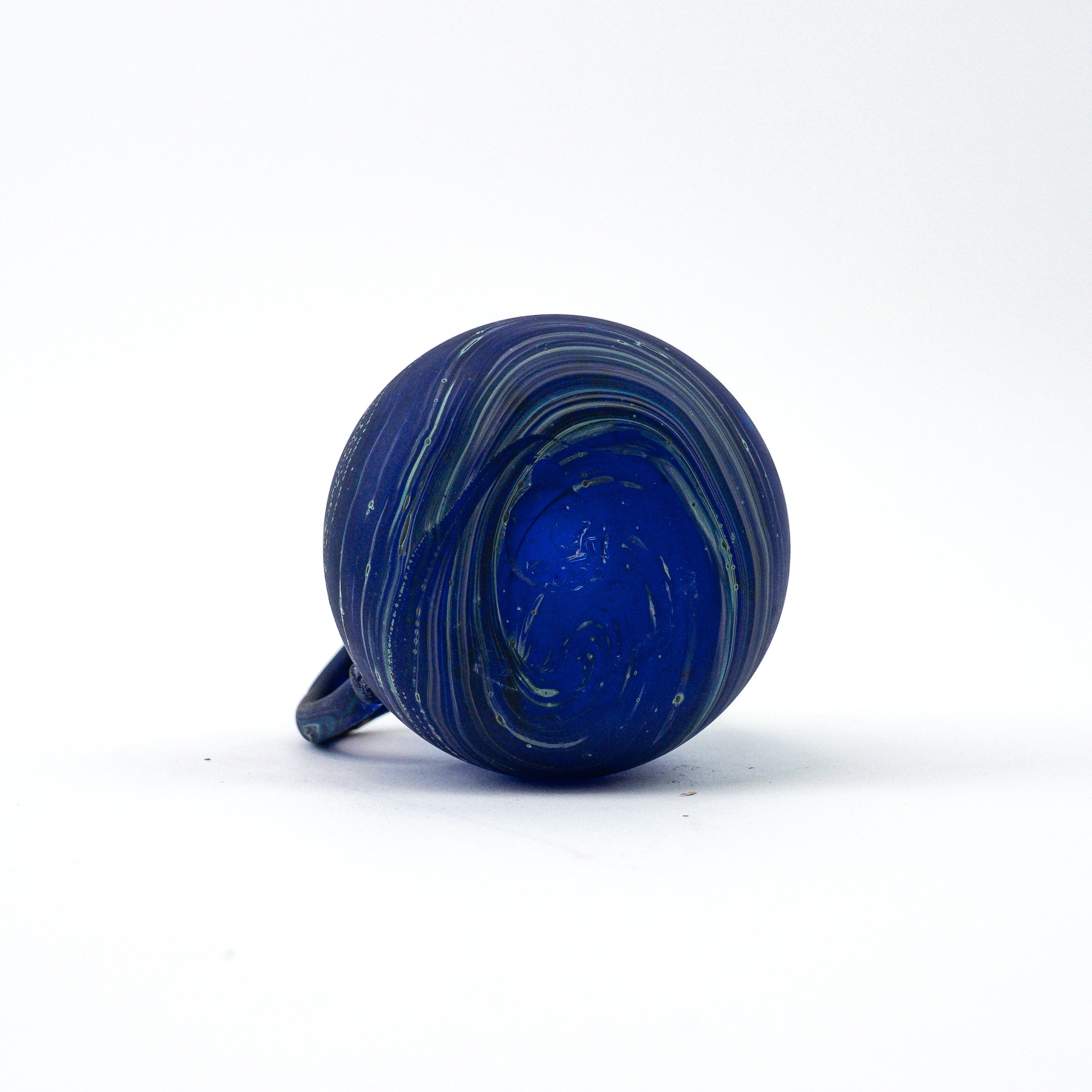 Hebron Mini Carafe / Vase Blue – Recycled Glass & Handblown