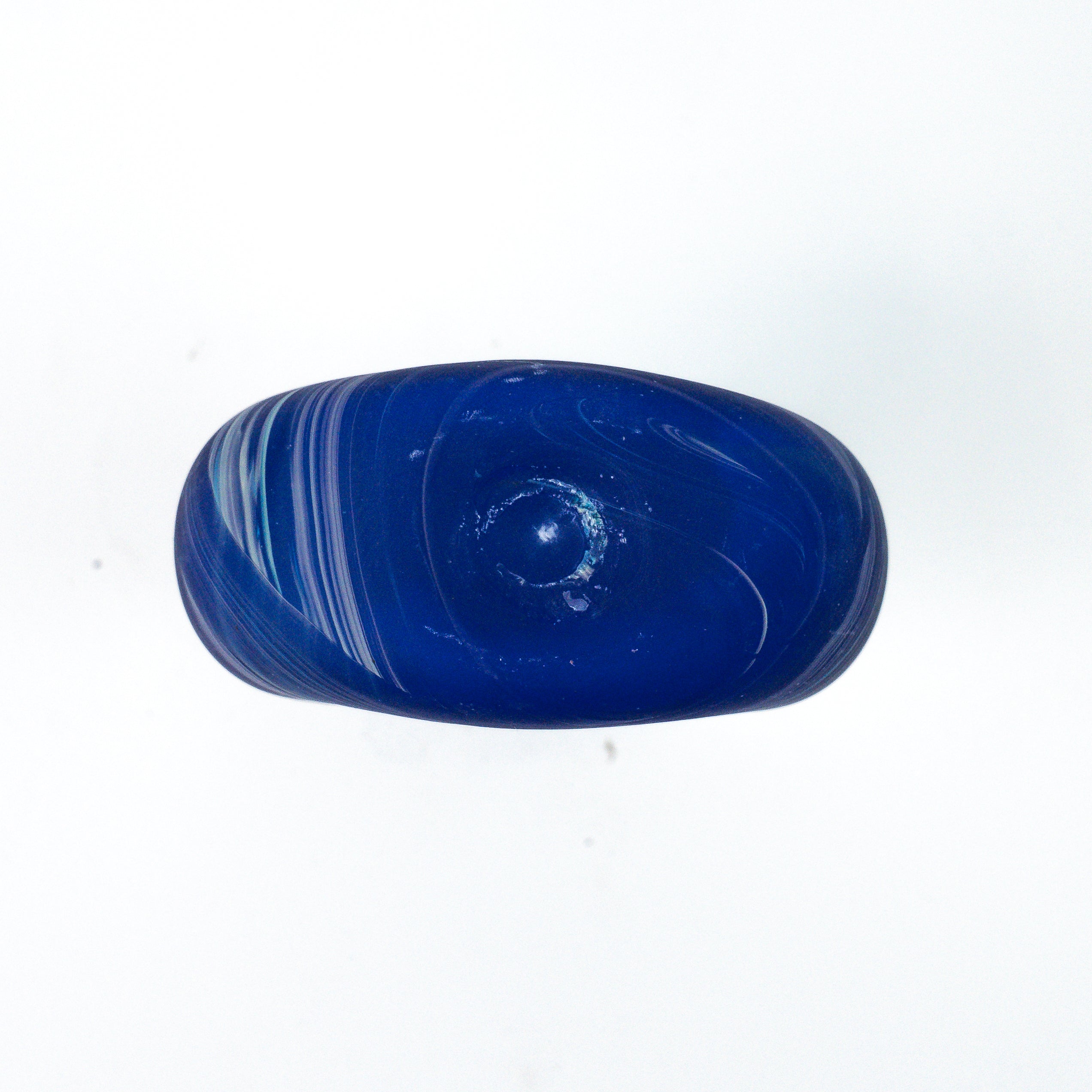 Hebron Mini Carafe / Vase Blue – Recycled Glass &amp; Handblown