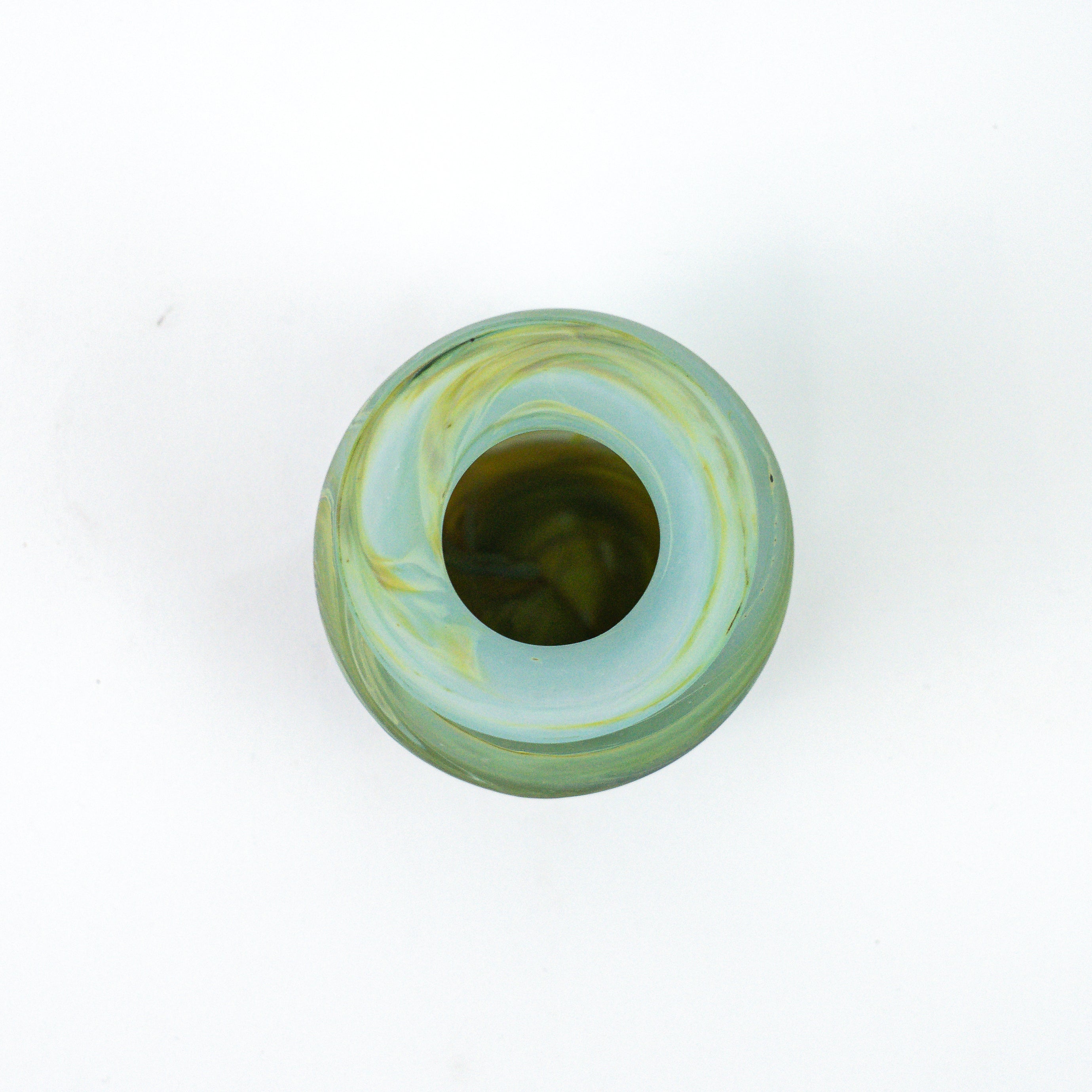 Hebron Mini Vase Lime Green – Recycled Glass &amp; Handblown