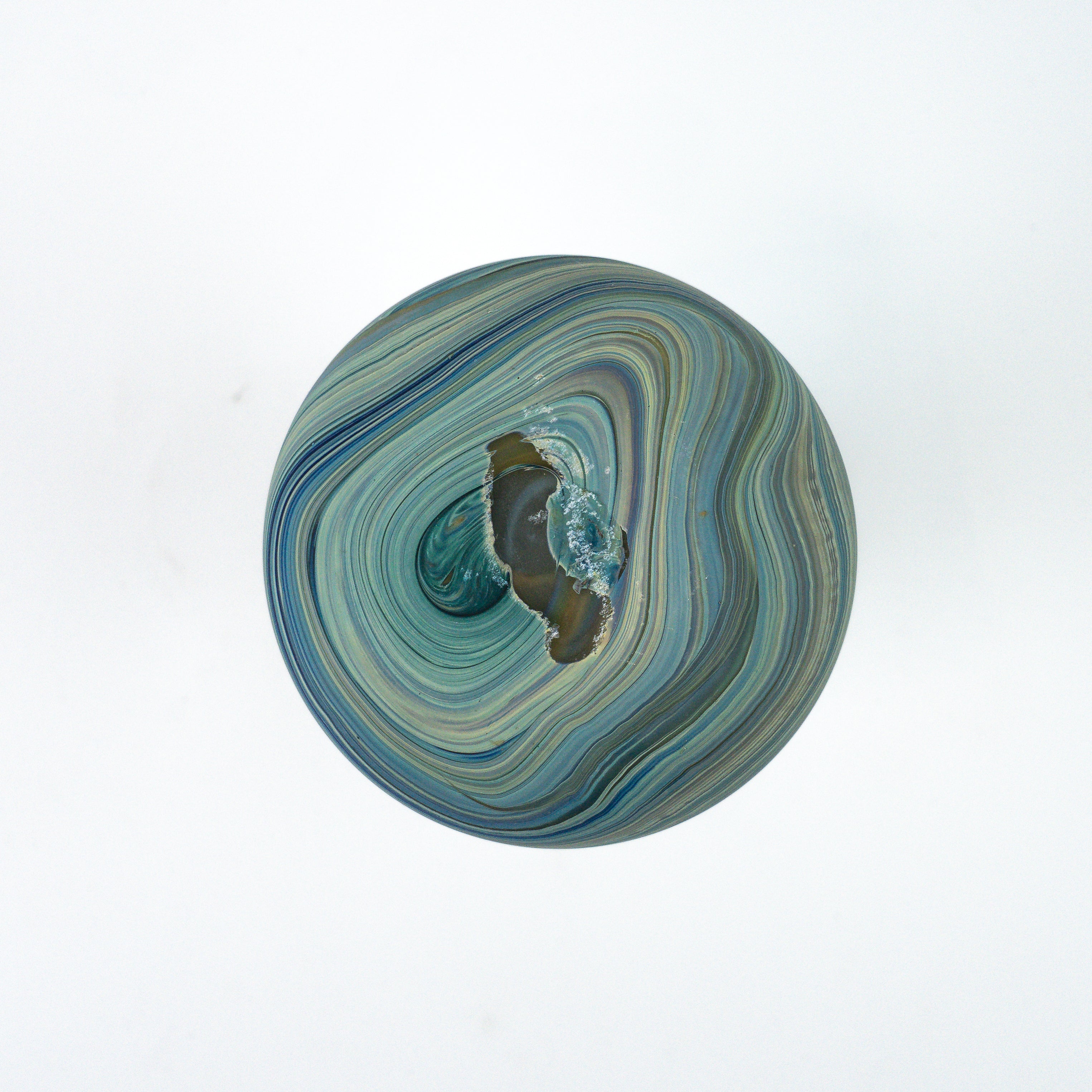 Hebron Mini Vase Green – Recycled Glass &amp; Hand-Blown