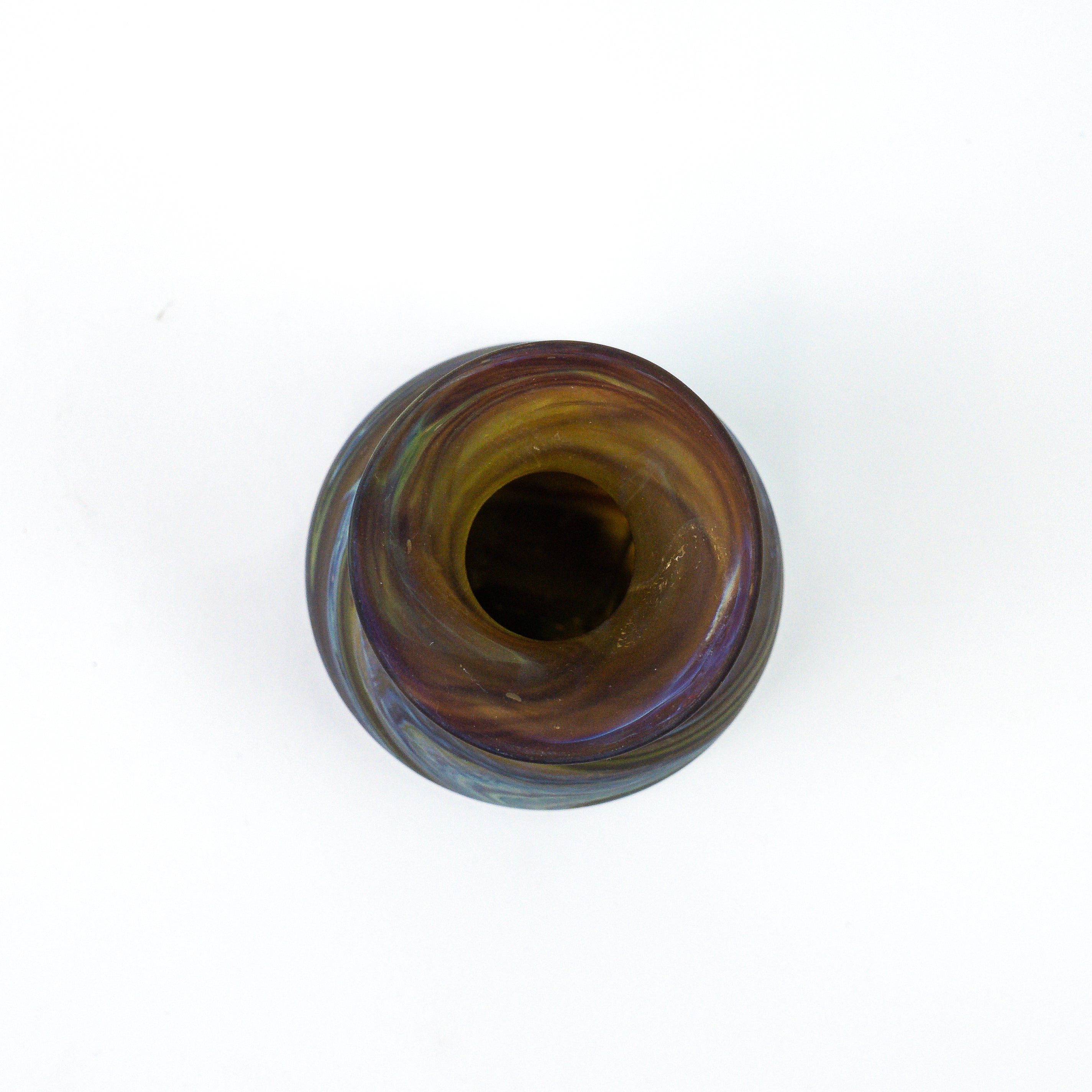 Hebron Mini Vase Brown – Recycled Glass &amp; Hand-blown