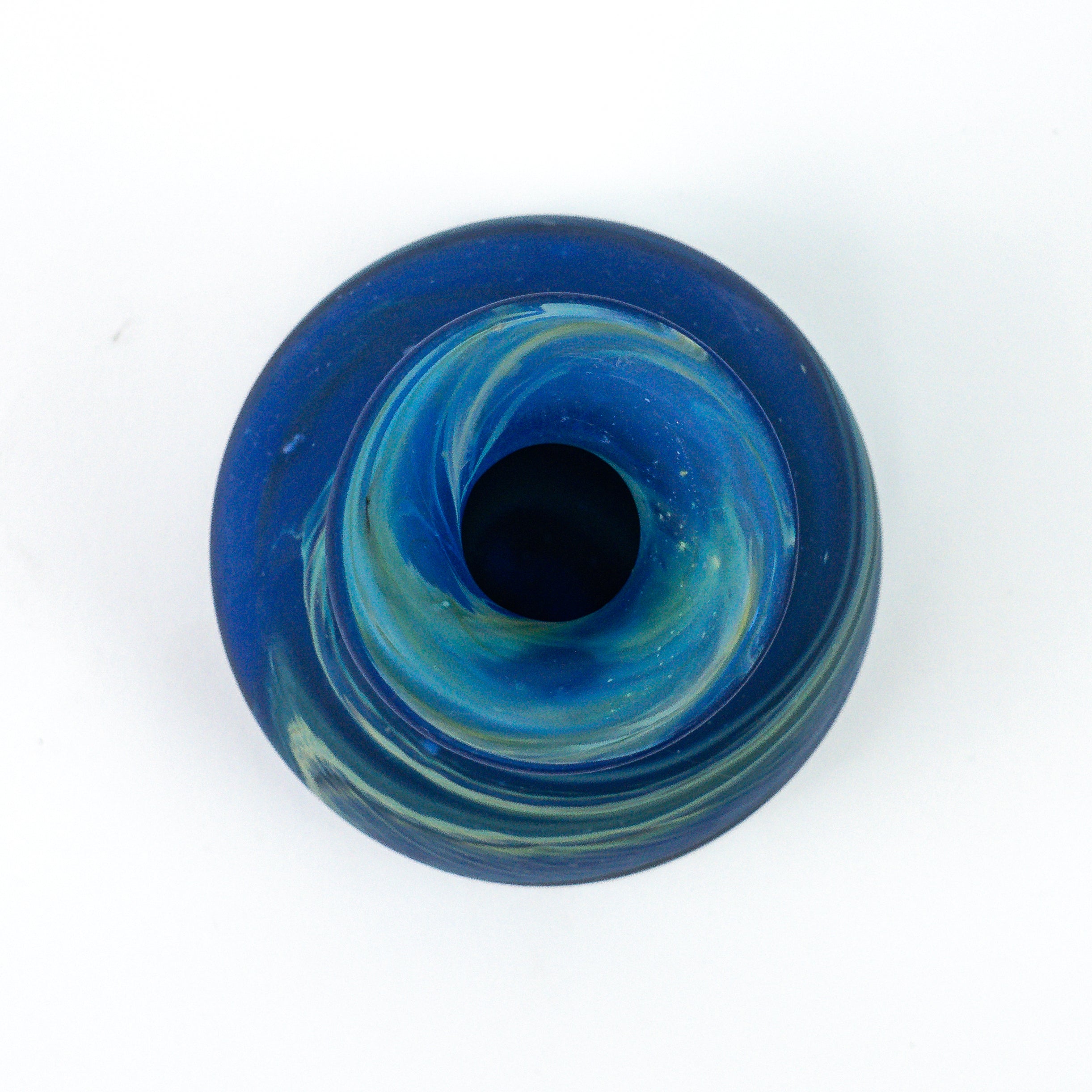 Hebron Mini Vase Blue – Recycled Glass &amp; Handblown
