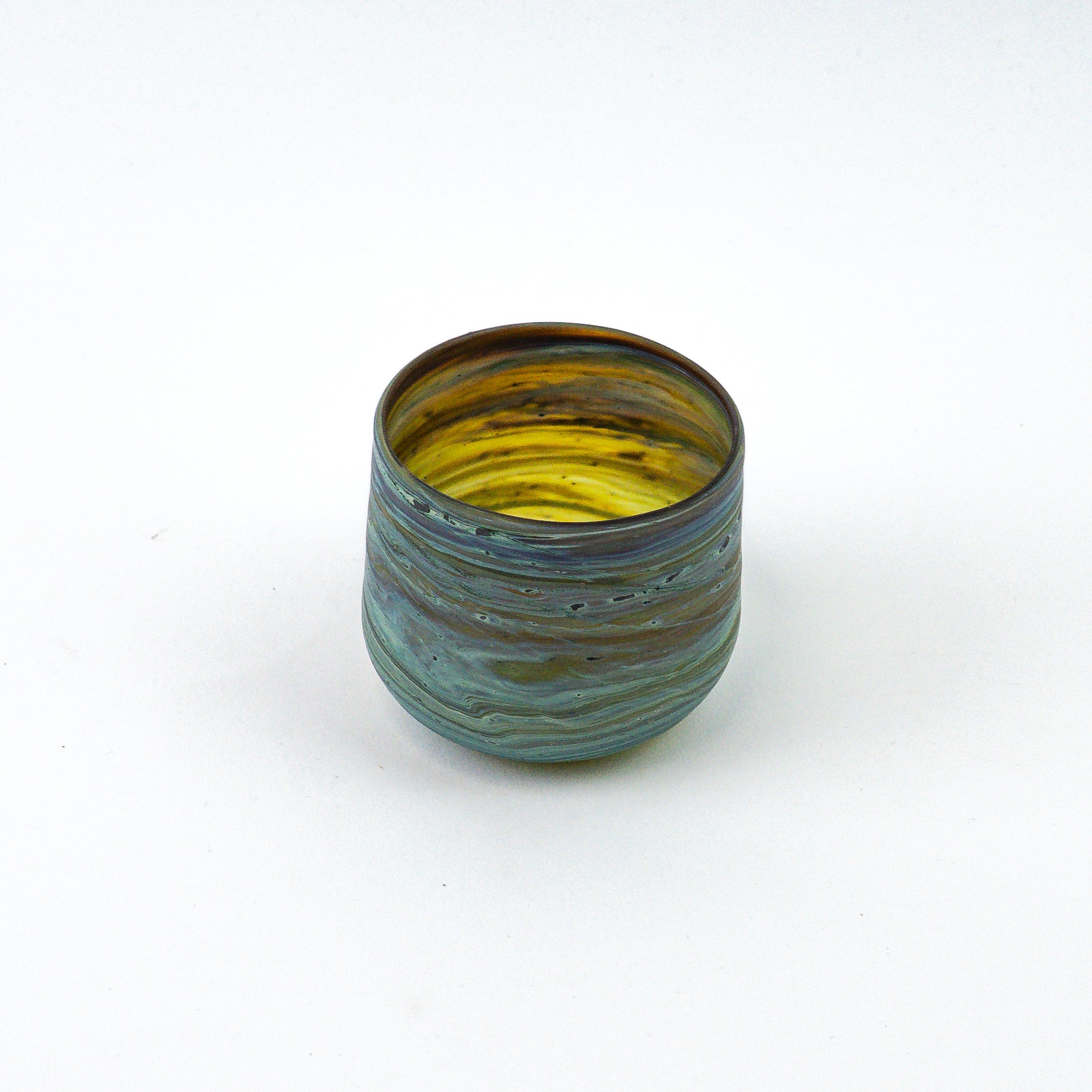Hebron Mini Mug Blue – Recycled Glass &amp; Handblown