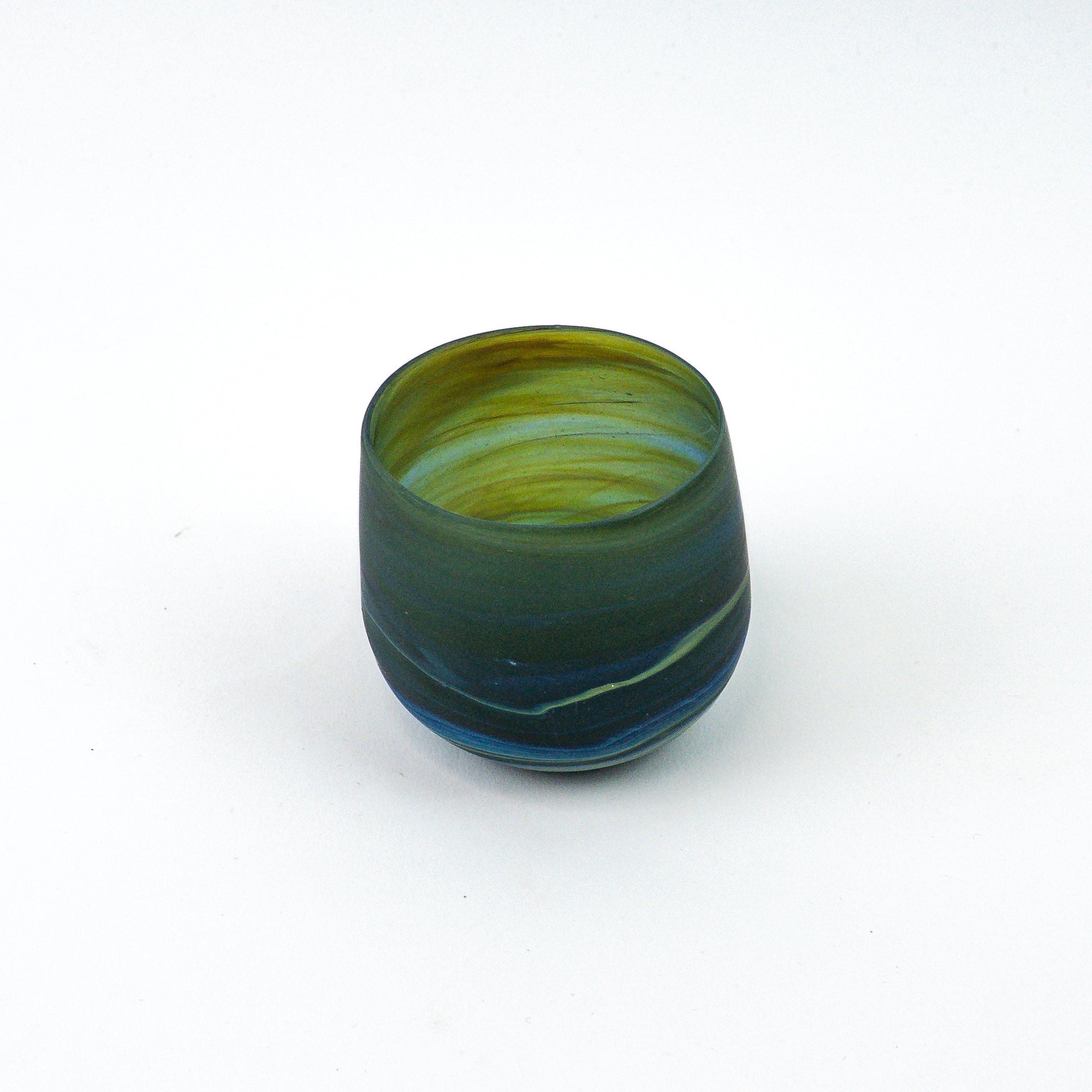 Hebron Mini Cup Green – Recycled Glass &amp; Handblown