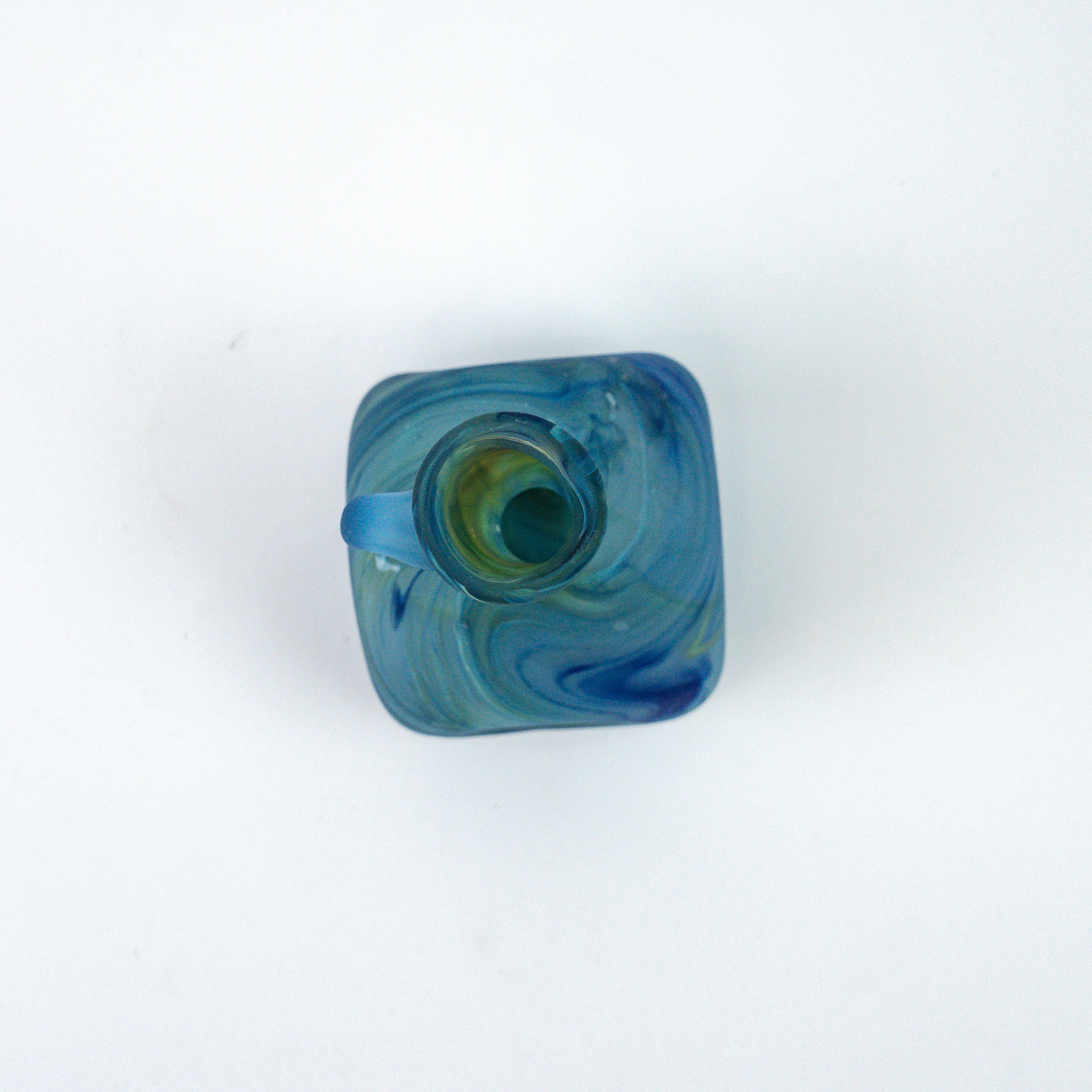 Hebron Mini Carafe / Vase Sky Blue – Recycled Glass &amp; Hand-Blown