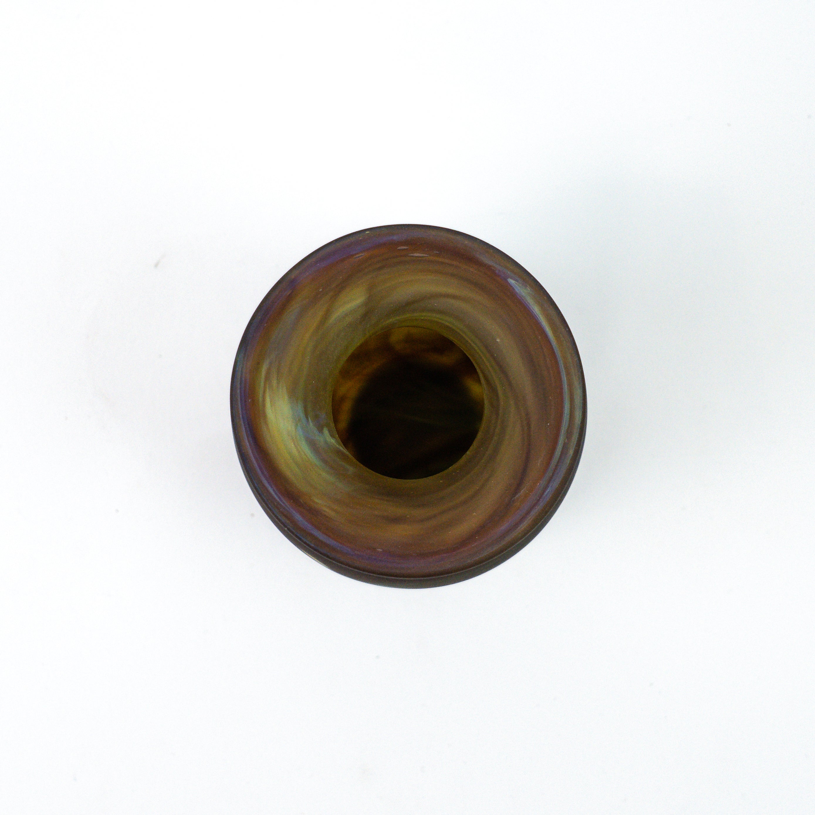 Hebron Mini Vase Brown – Recycled Glass &amp; Hand-blown