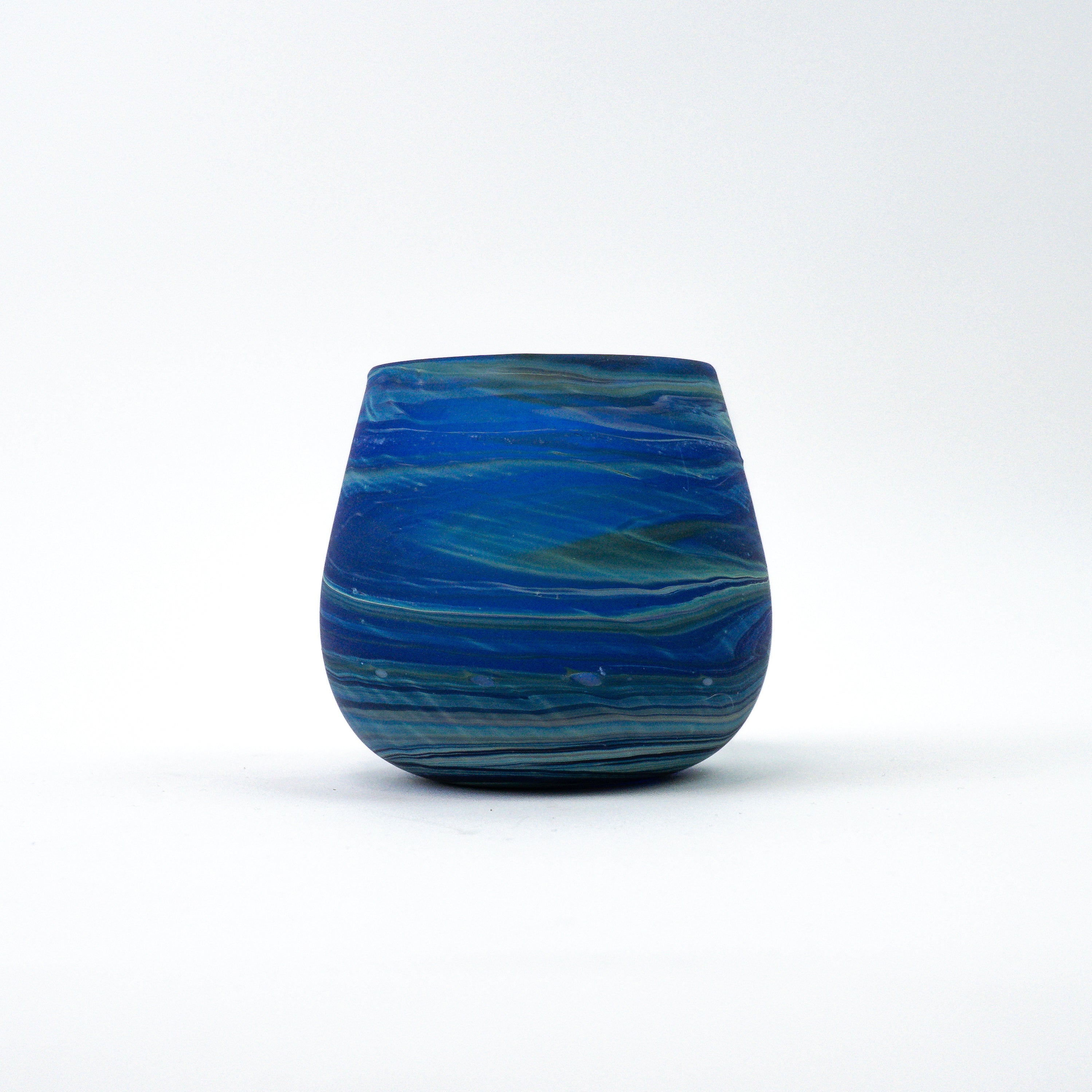 Hebron Blue Mug – Recycled Glass &amp; Hand-Blown