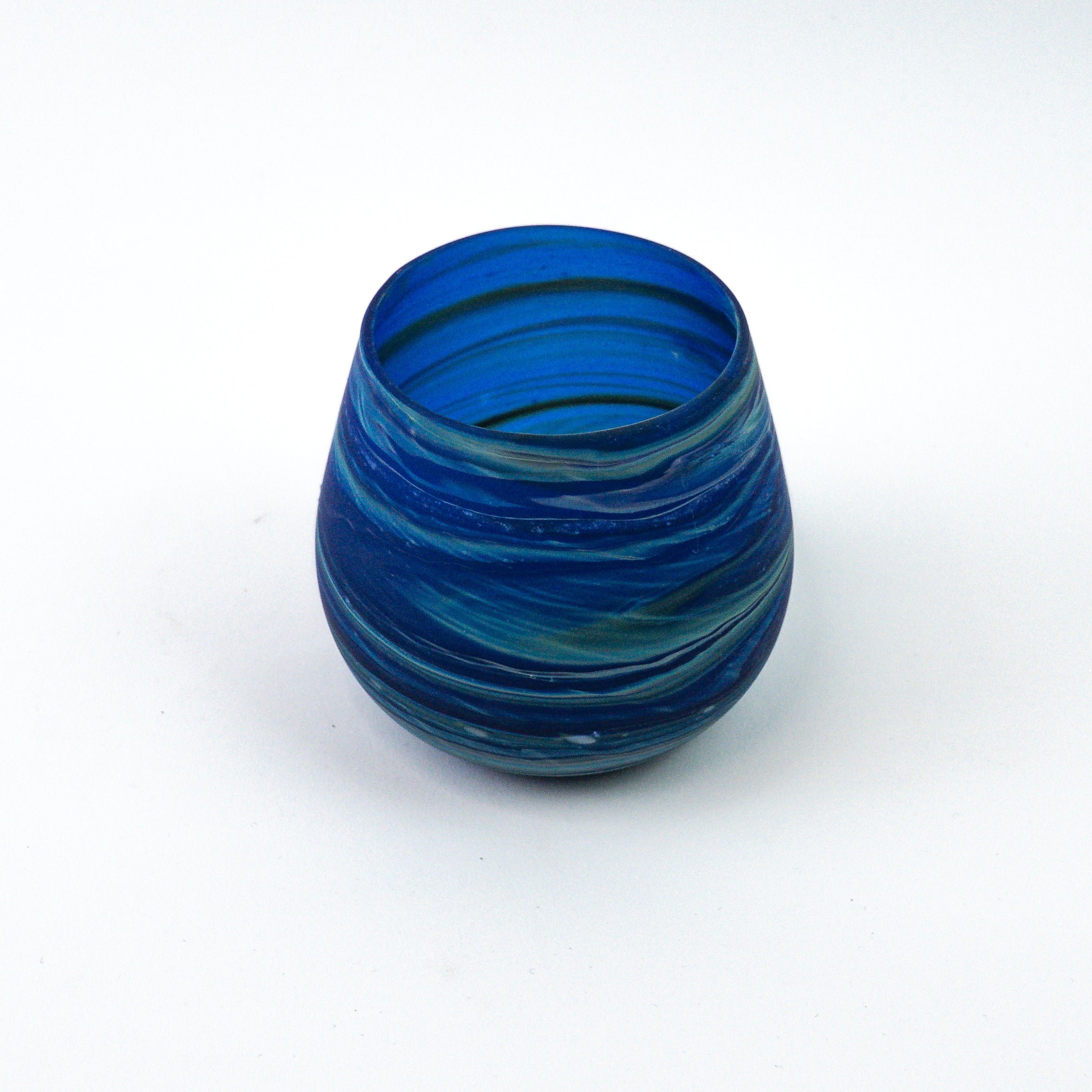 Hebron Blue Mug – Recycled Glass &amp; Hand-Blown