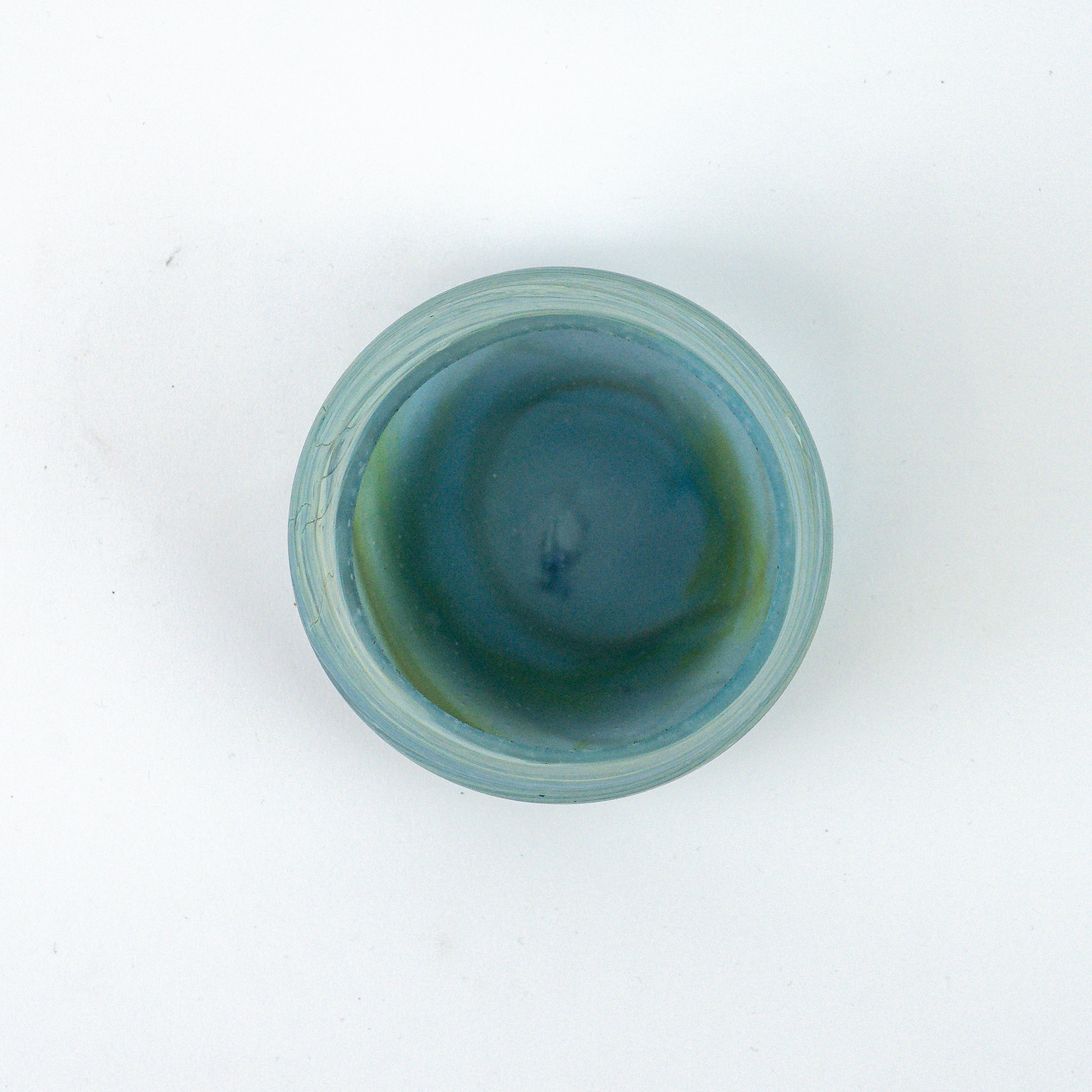 Hebron Tasse Himmelblau – Recyceltes Glas & Handgeblasen