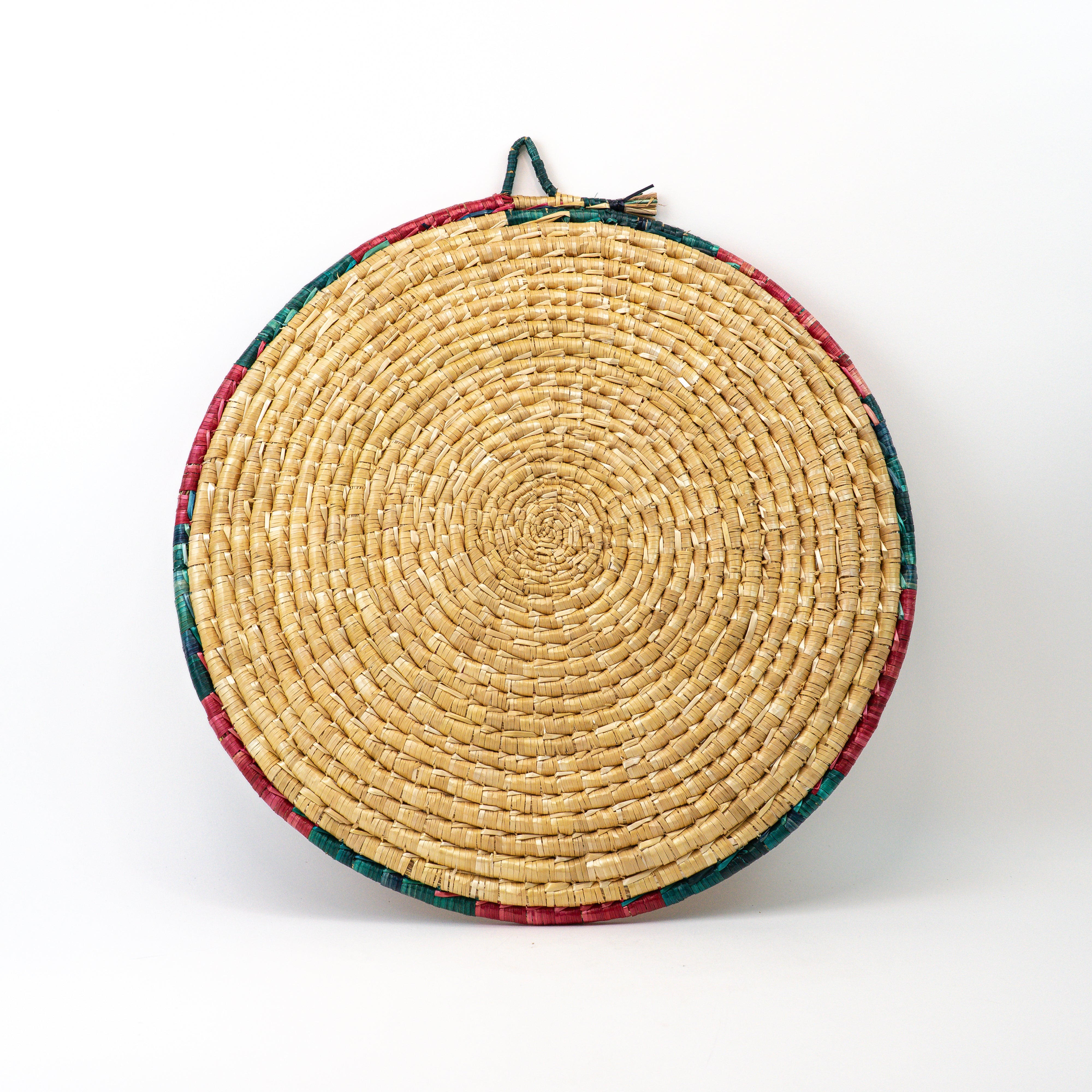 Handgeflochtenes Stroh-Tablett Ø 50 cm