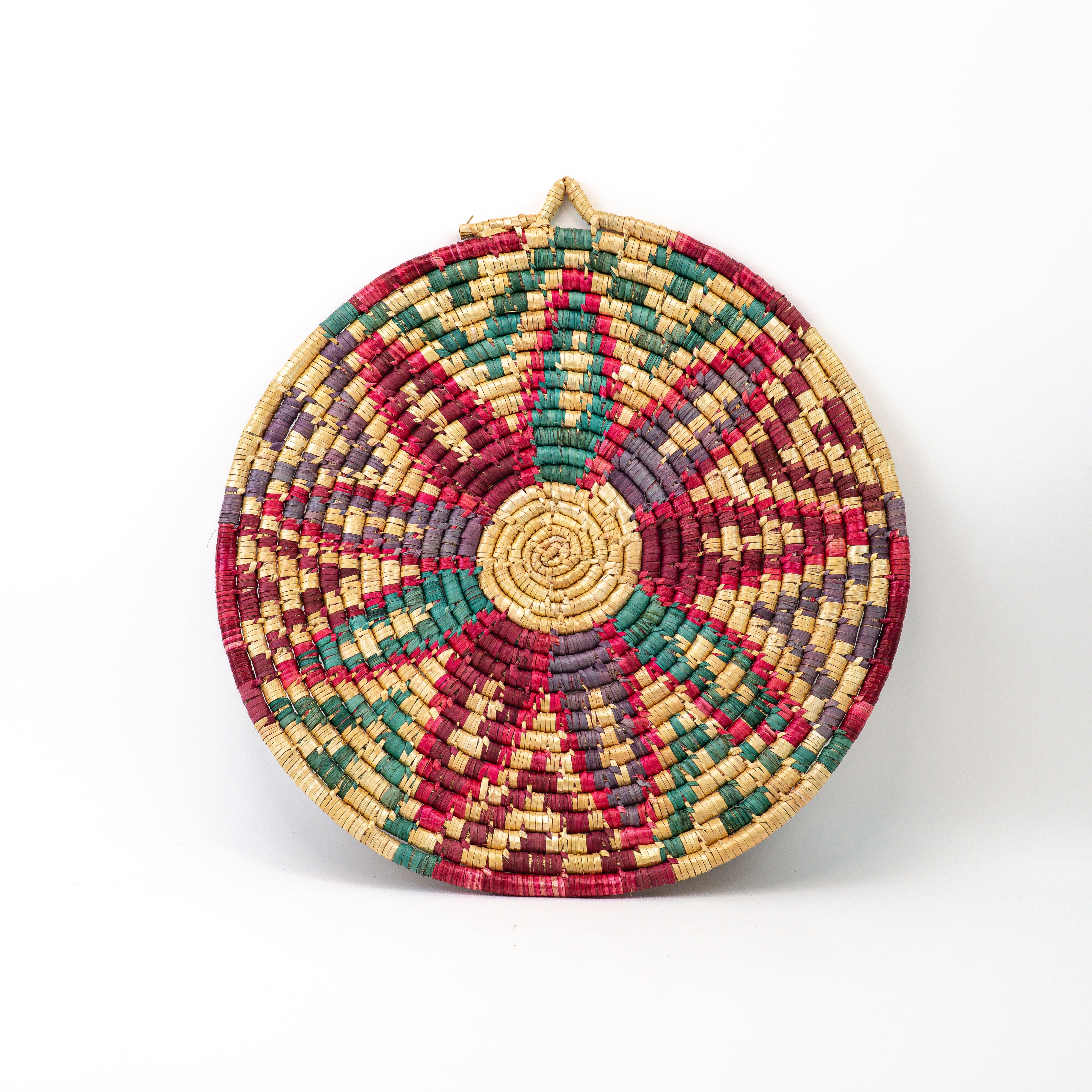 Handgeflochtenes Stroh-Tablett Ø 50 cm