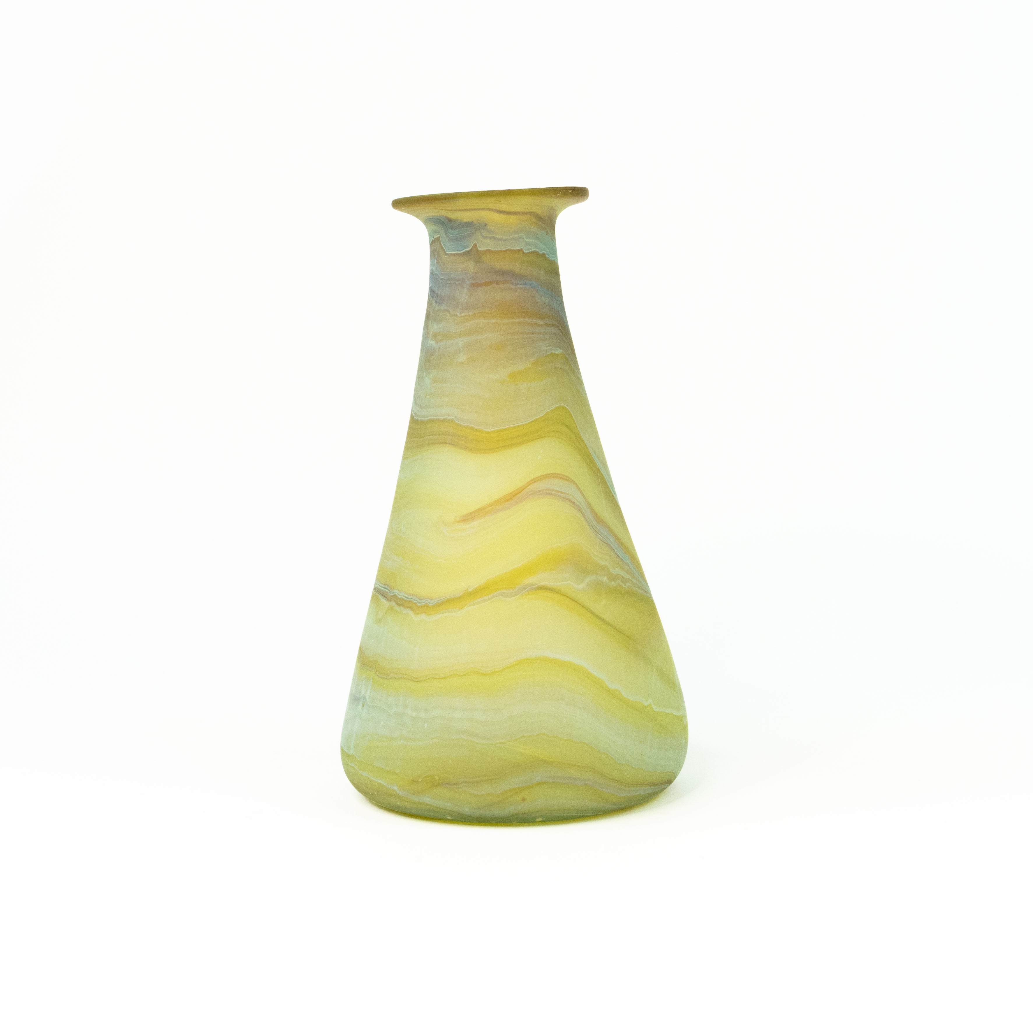 NEU Vase / Karaffe Limette Grün – Recyceltes Glas & Handgeblasen