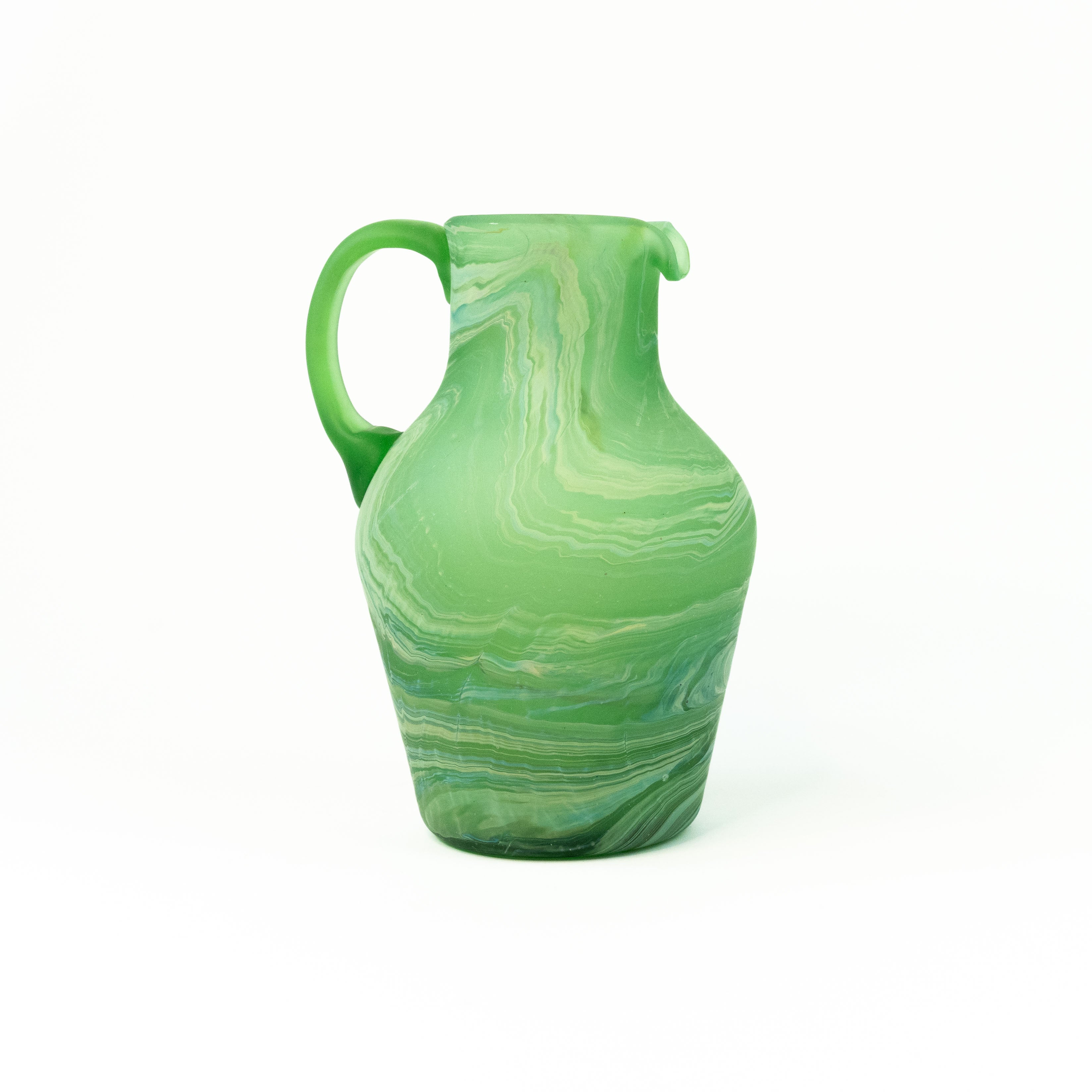 NEU Karaffe Grün – Recyceltes Glas & Handgeblasen
