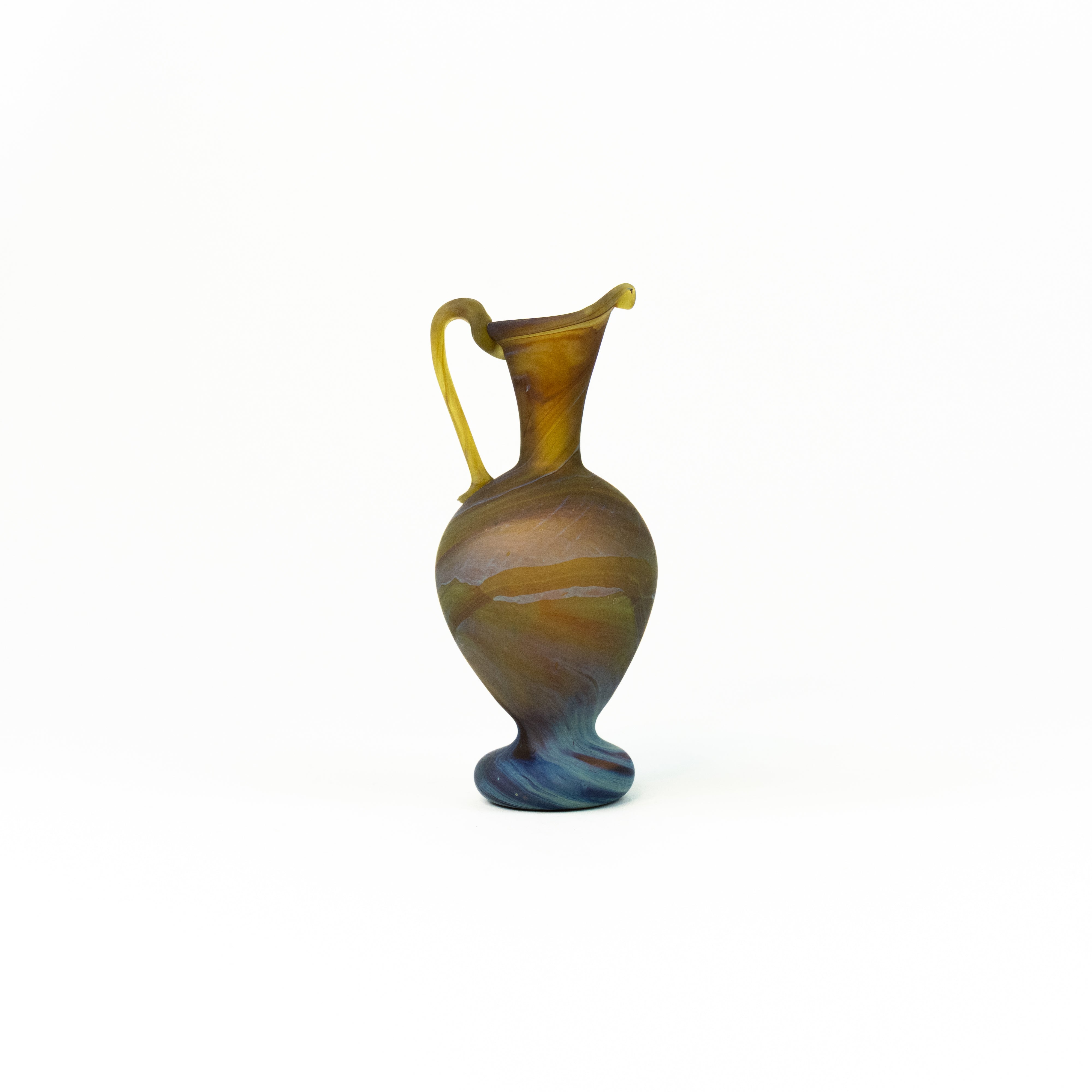 NEU Mini Vase /Karaffe Braun – Recyceltes Glas & Handgeblasen