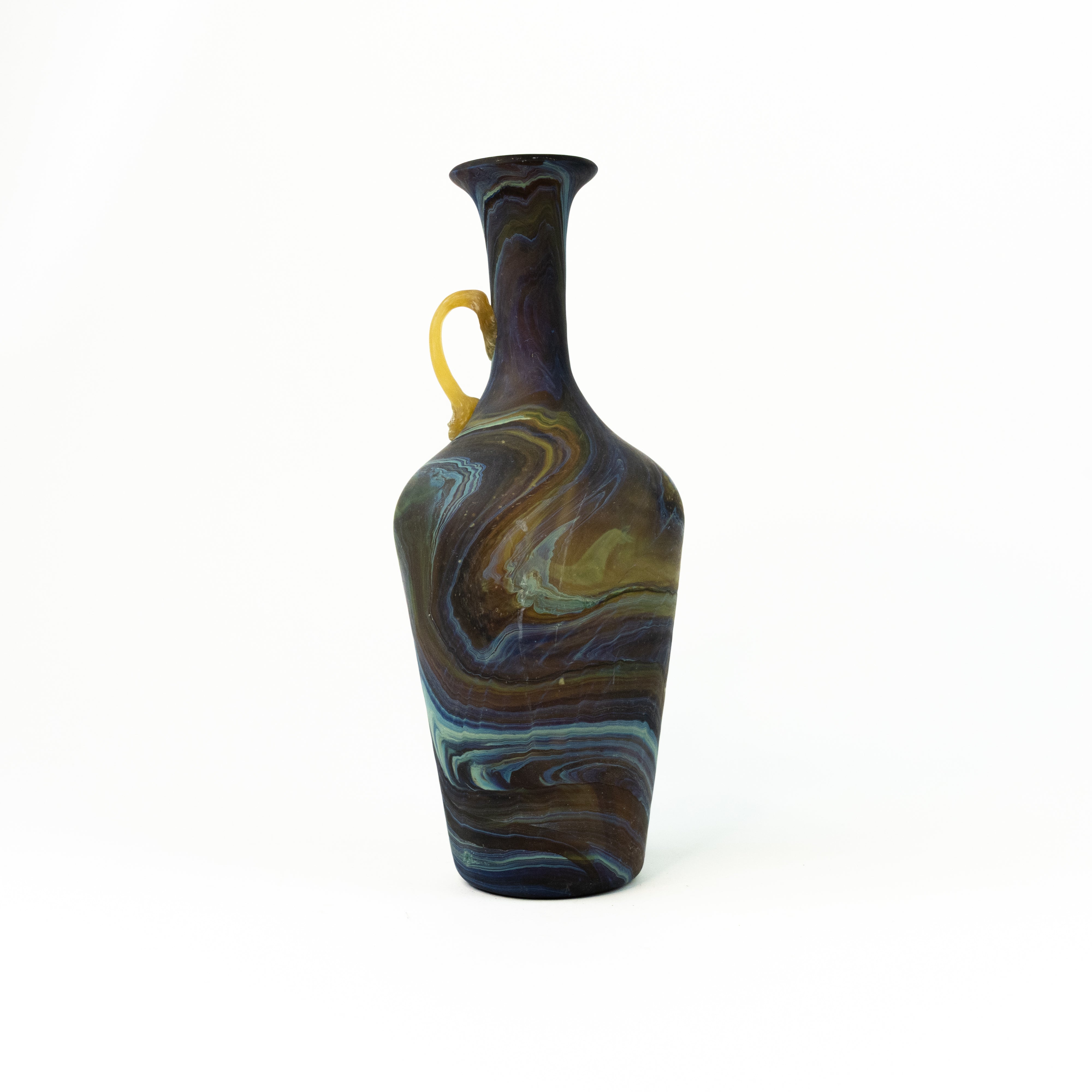 NEU Vase / Karaffe Braun – Recyceltes Glas & Handgeblasen