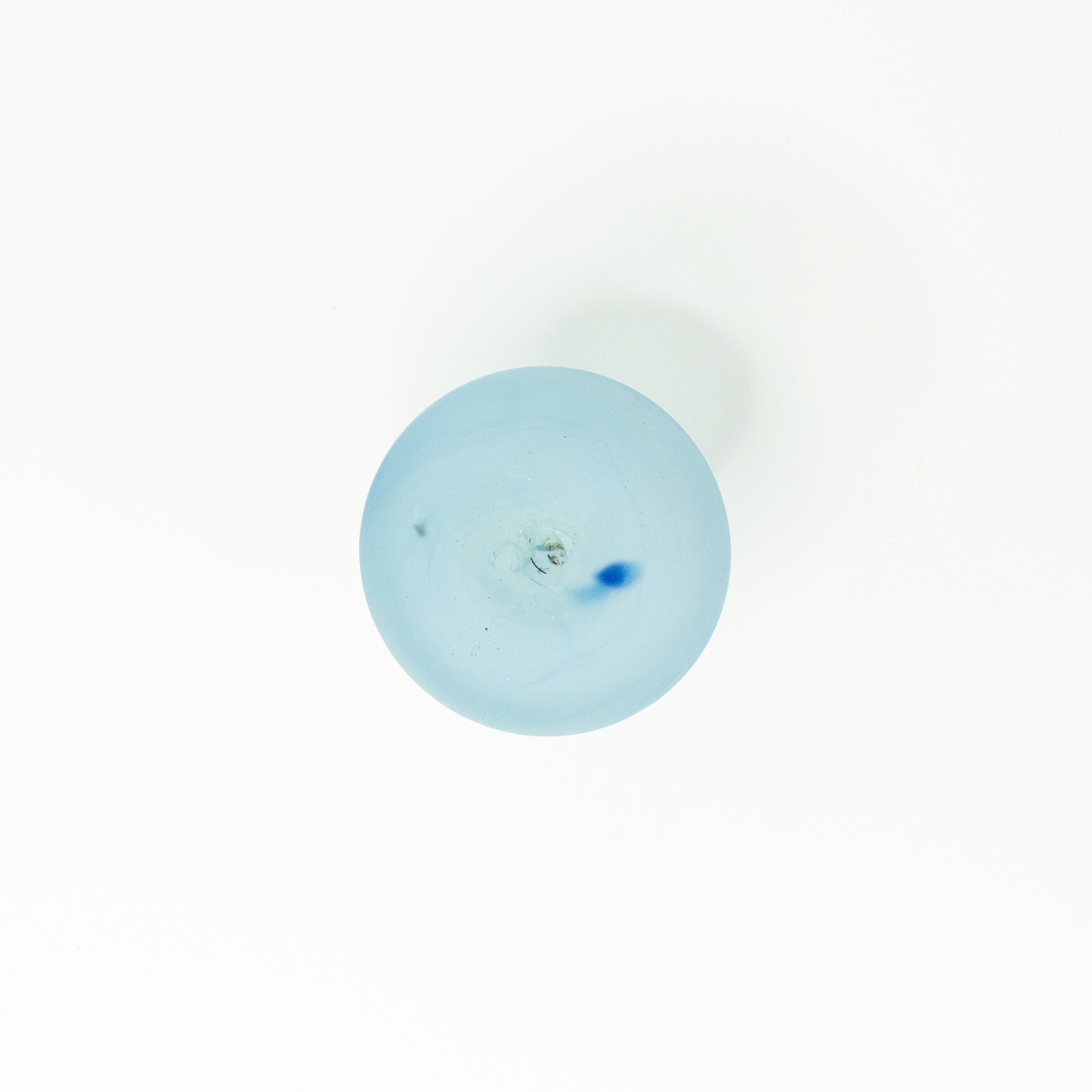 NEU Mini Vase / Karaffe babyblaue – Recyceltes Glas & Handgeblasen