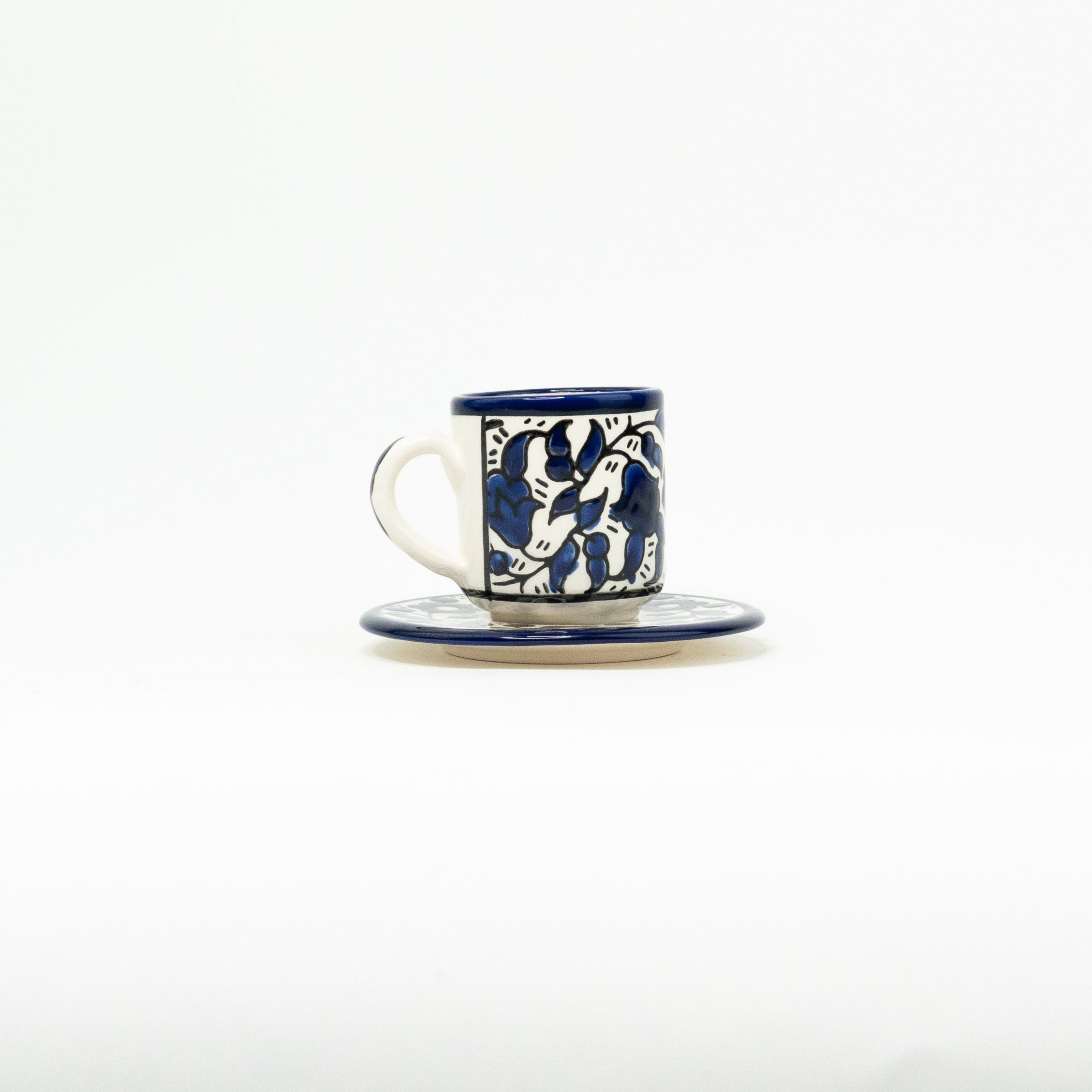 Finjan mit Untertasse Alkhalil blau
