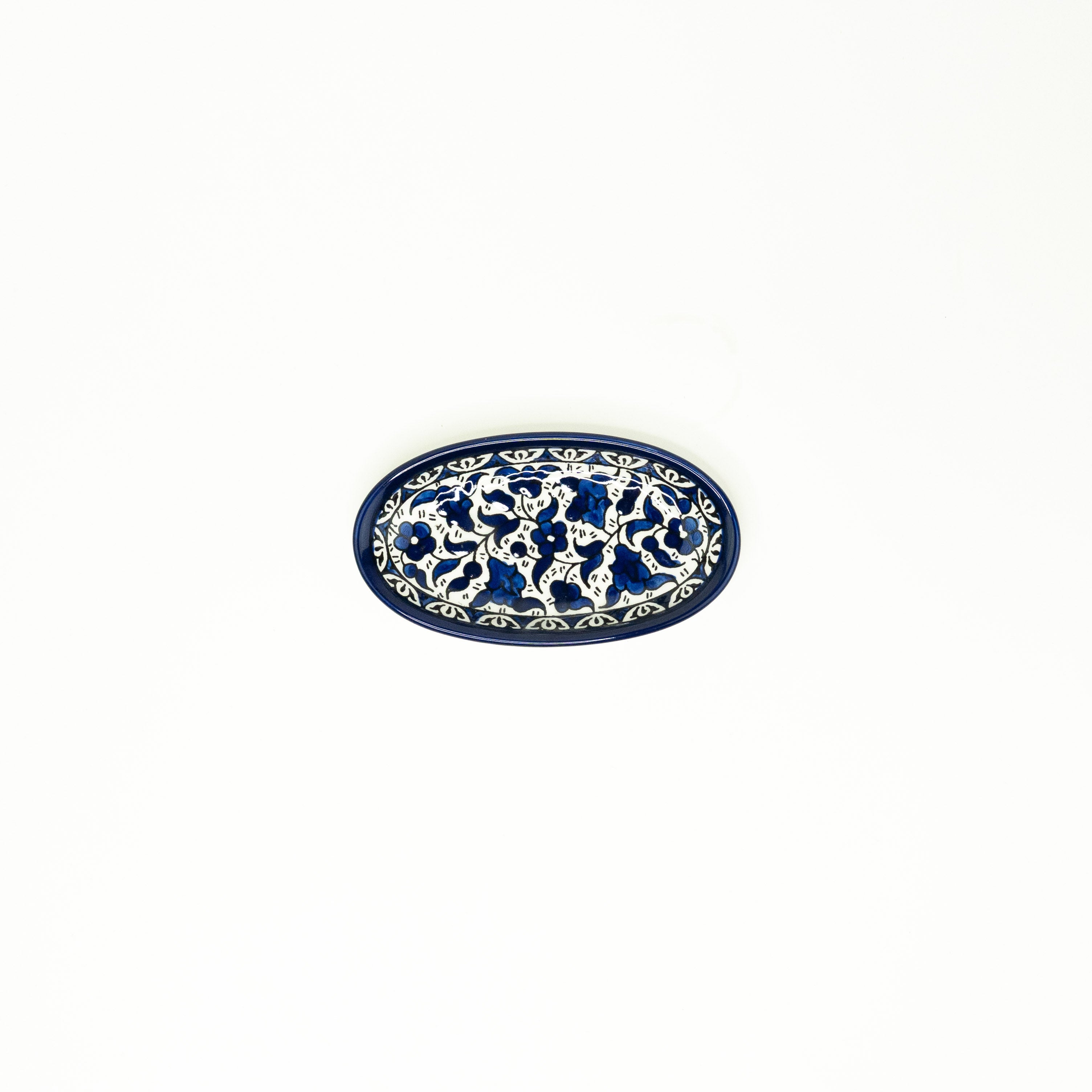 NEU Servierschale Oval 16/11 cm Alkhalil Blau