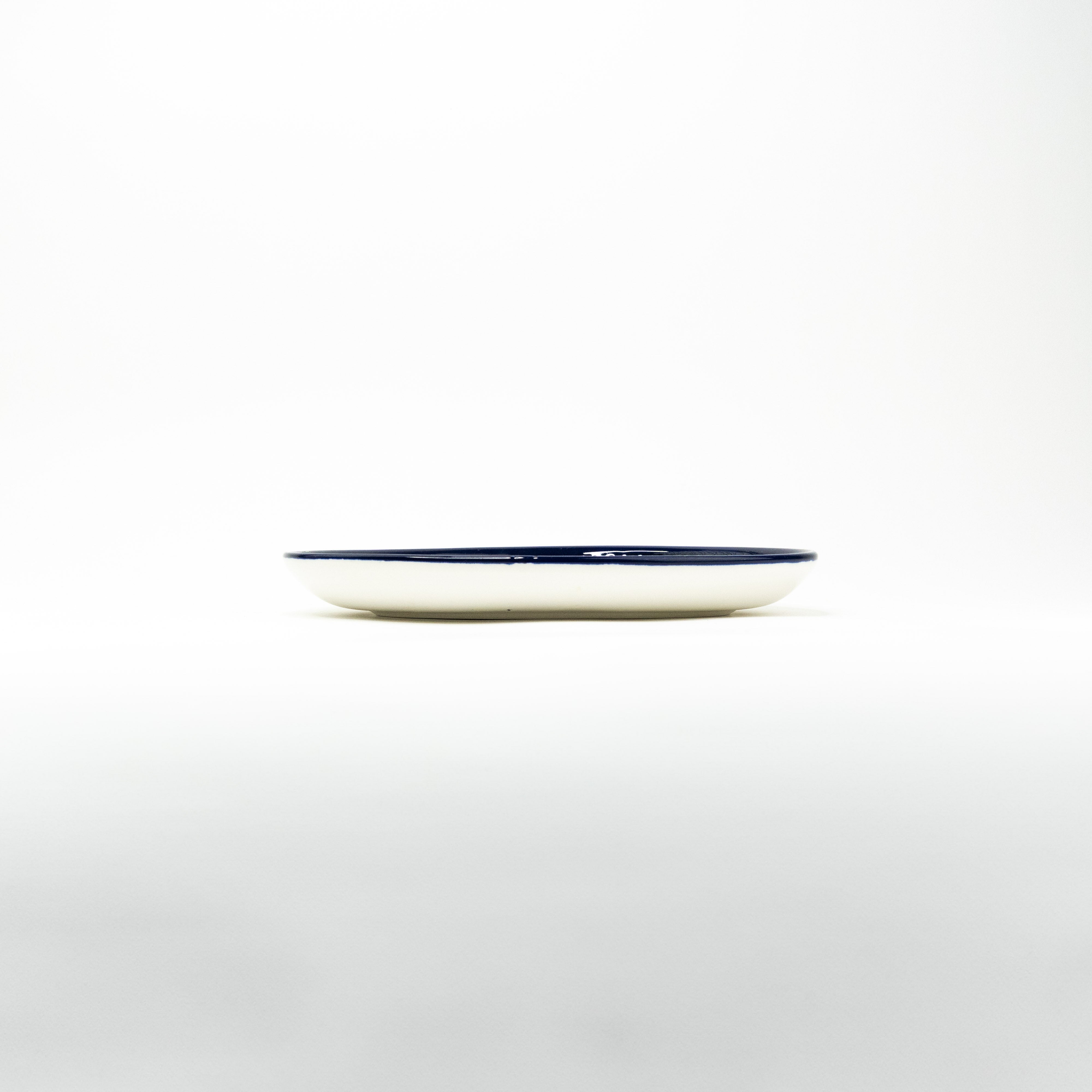 Oval 25 cm flach Alkhalil blau
